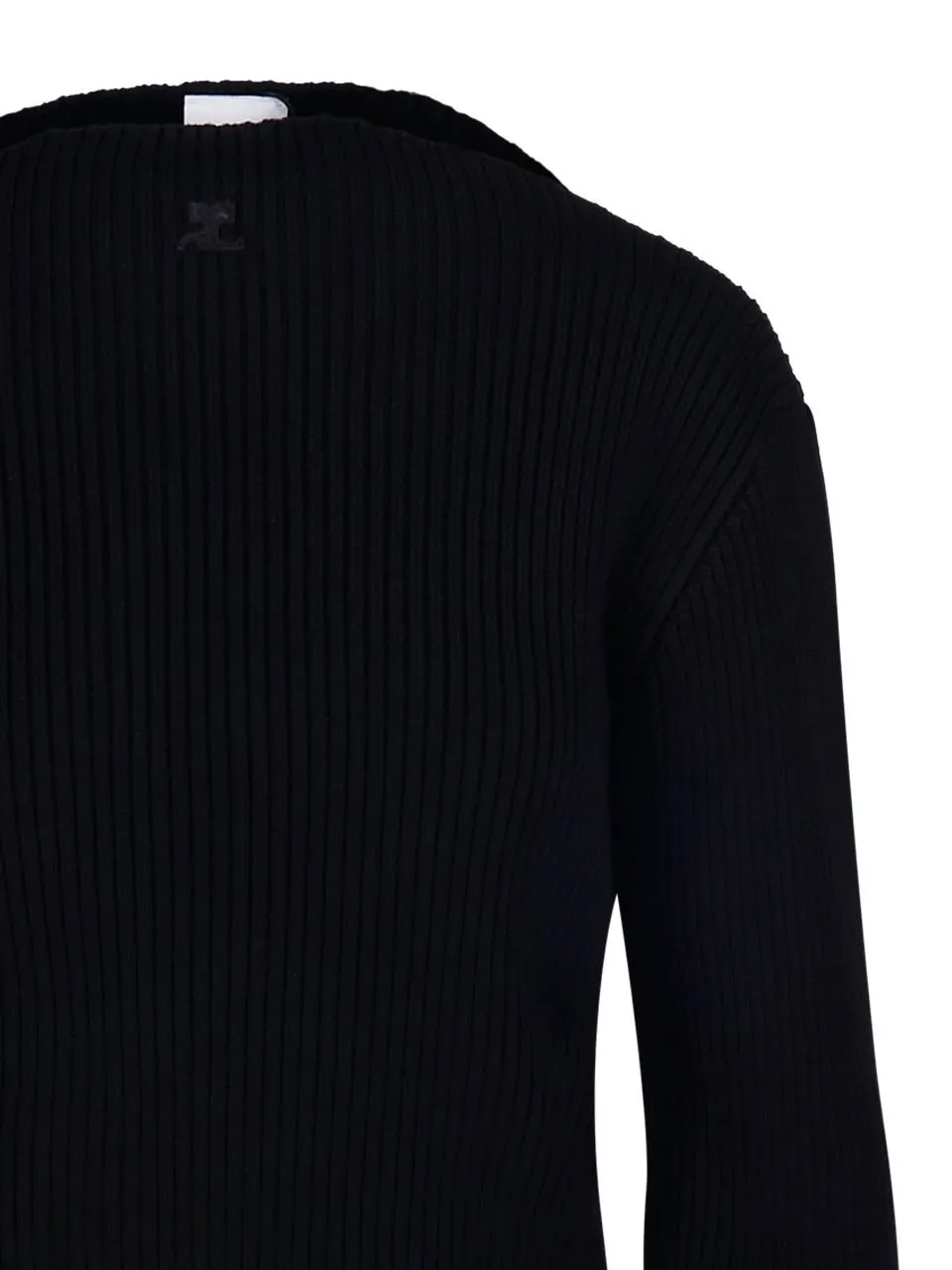 Ribbed-Knit Boatneck Jumper