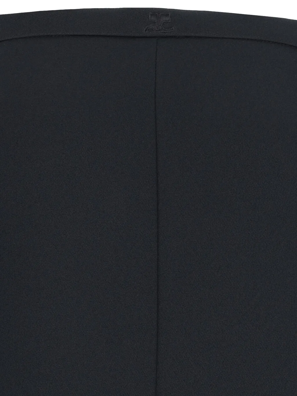 Mid-Rise Zip-Detailed Twill Mini Skirt