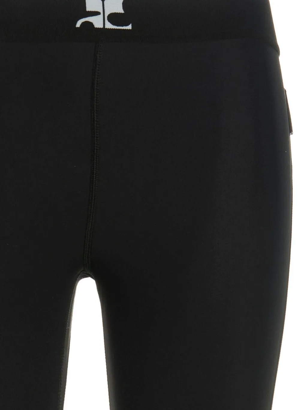 Logo Printed Racer Leggings