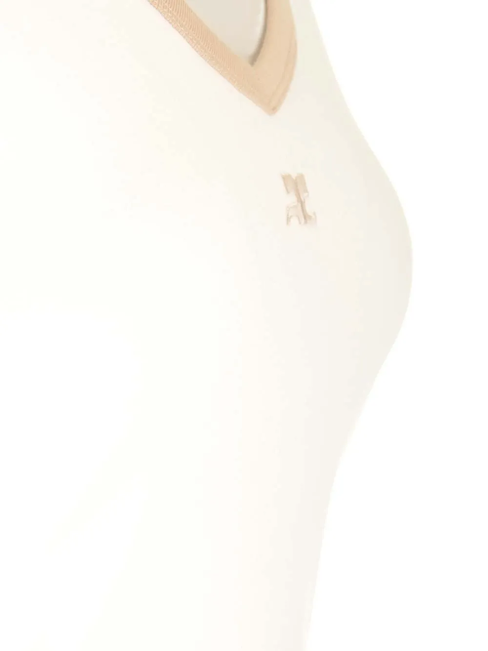 Contrast V-Neck T-Shirt