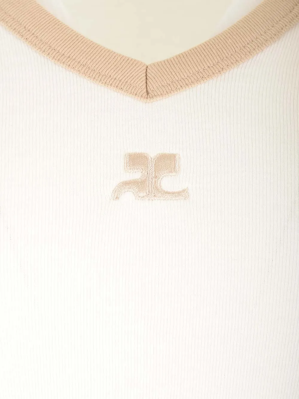 Contrast V-Neck T-Shirt