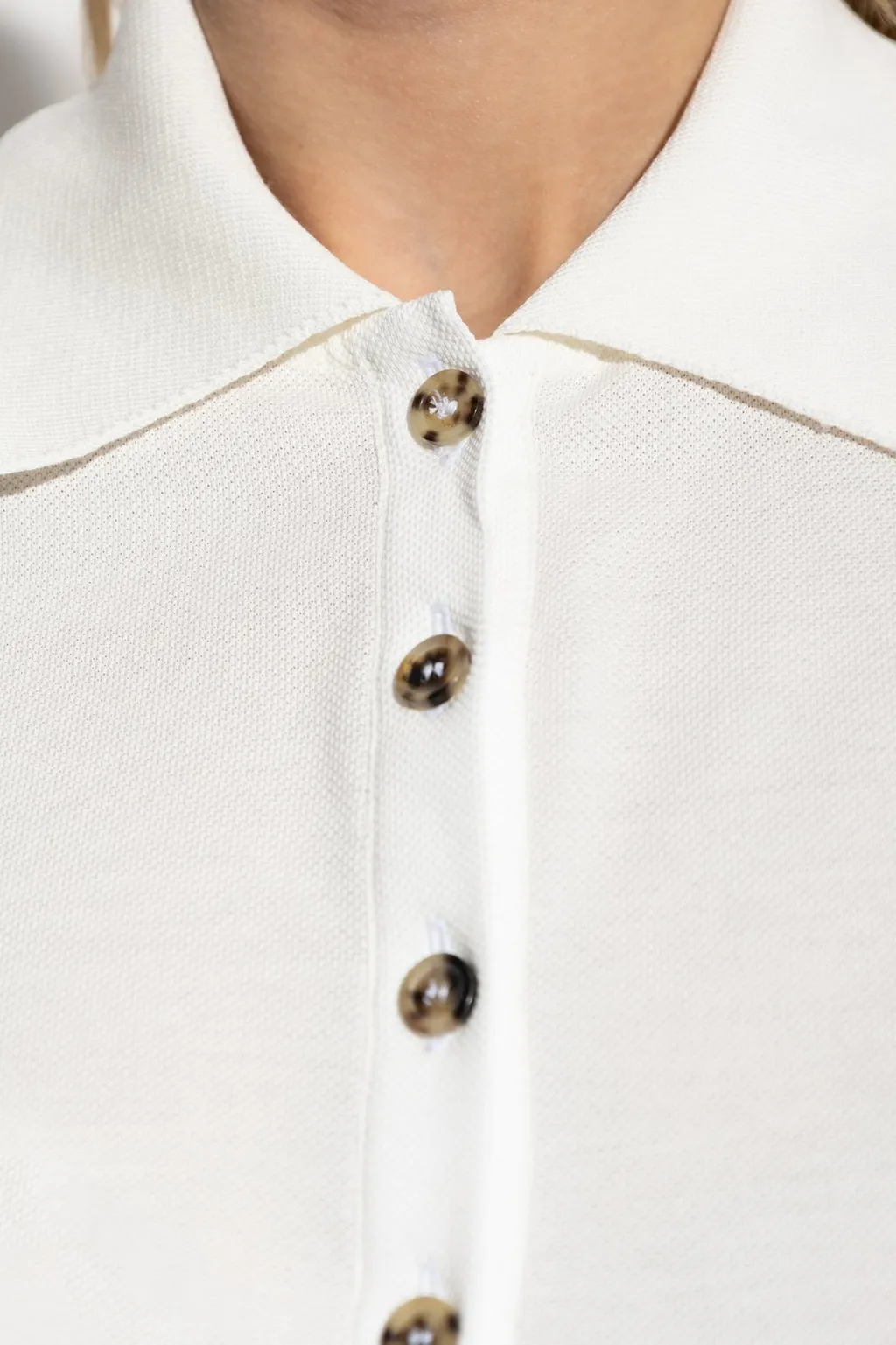 Twist Pique Cropped Polo