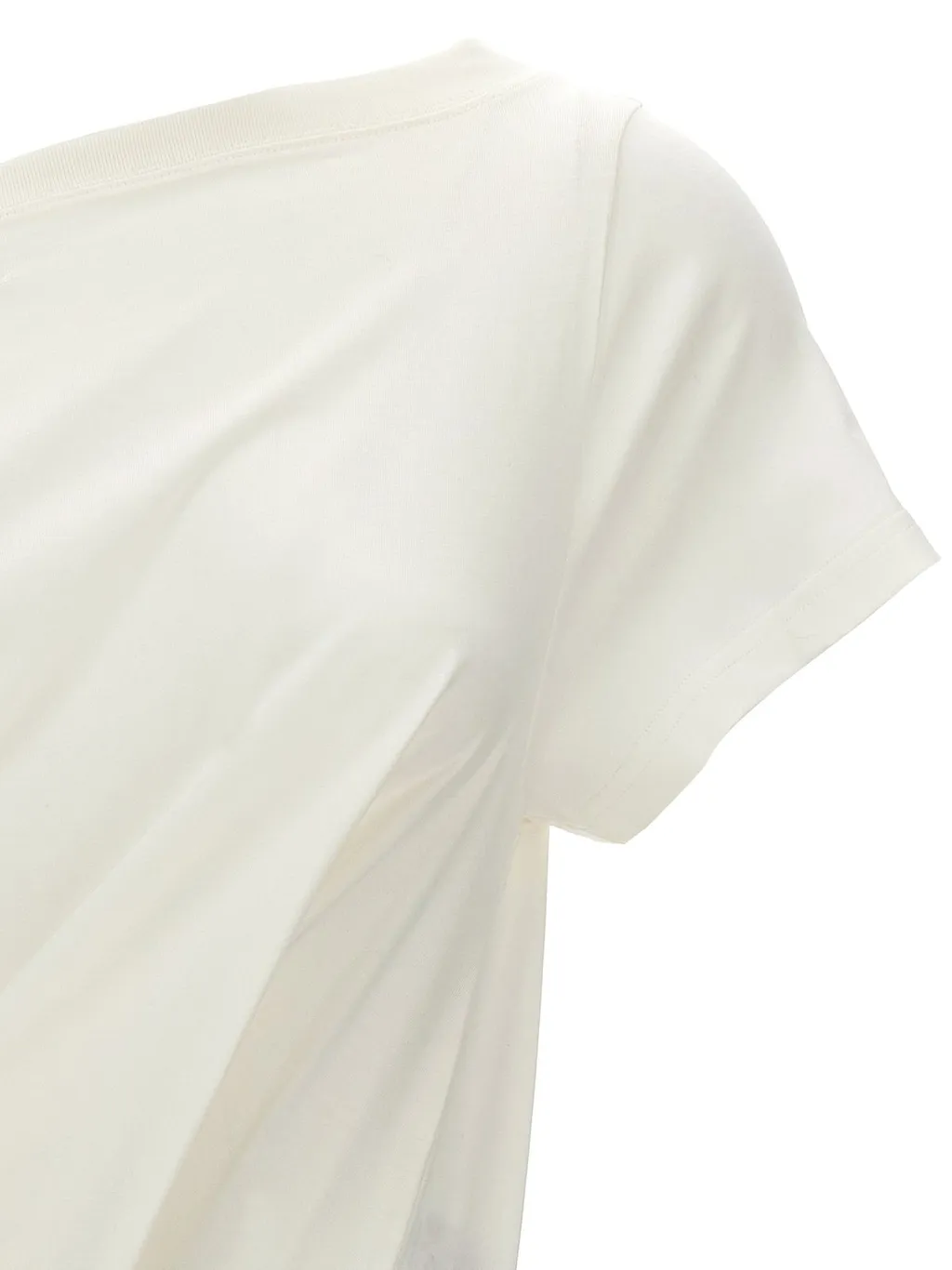 Logo Embroidered Asymmetric Dress