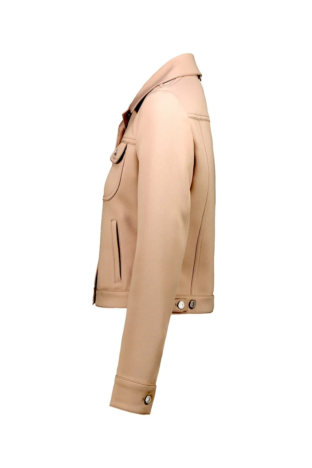 Trucker Buttoned Long-Sleeved Jacket