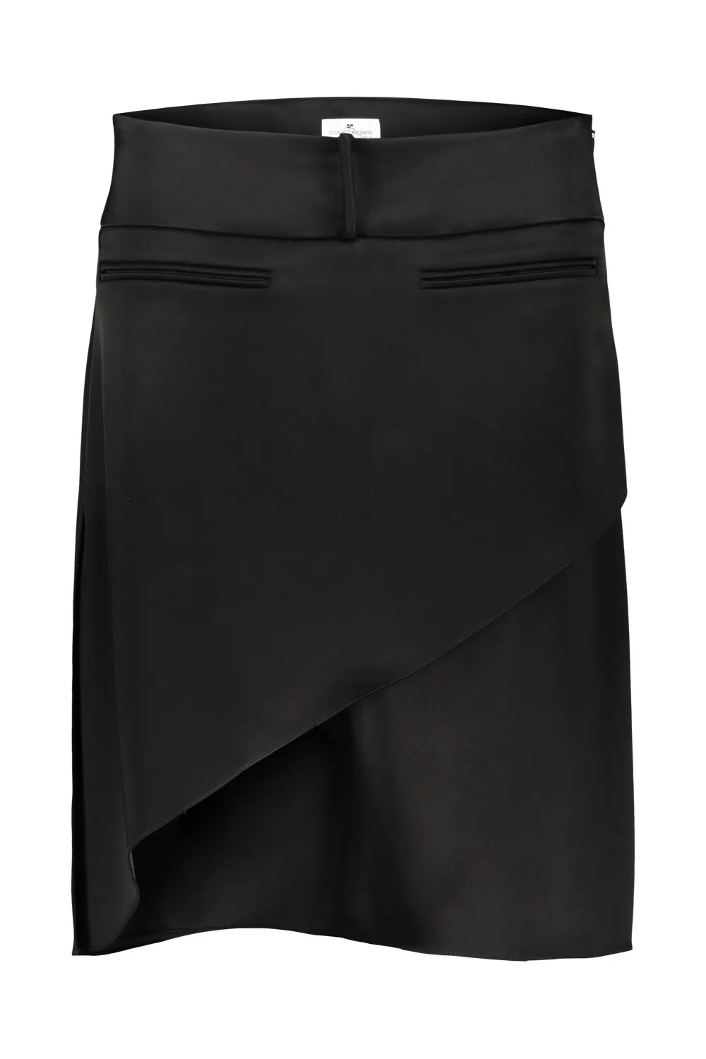 Infinity Asymmetric Satin Skirt