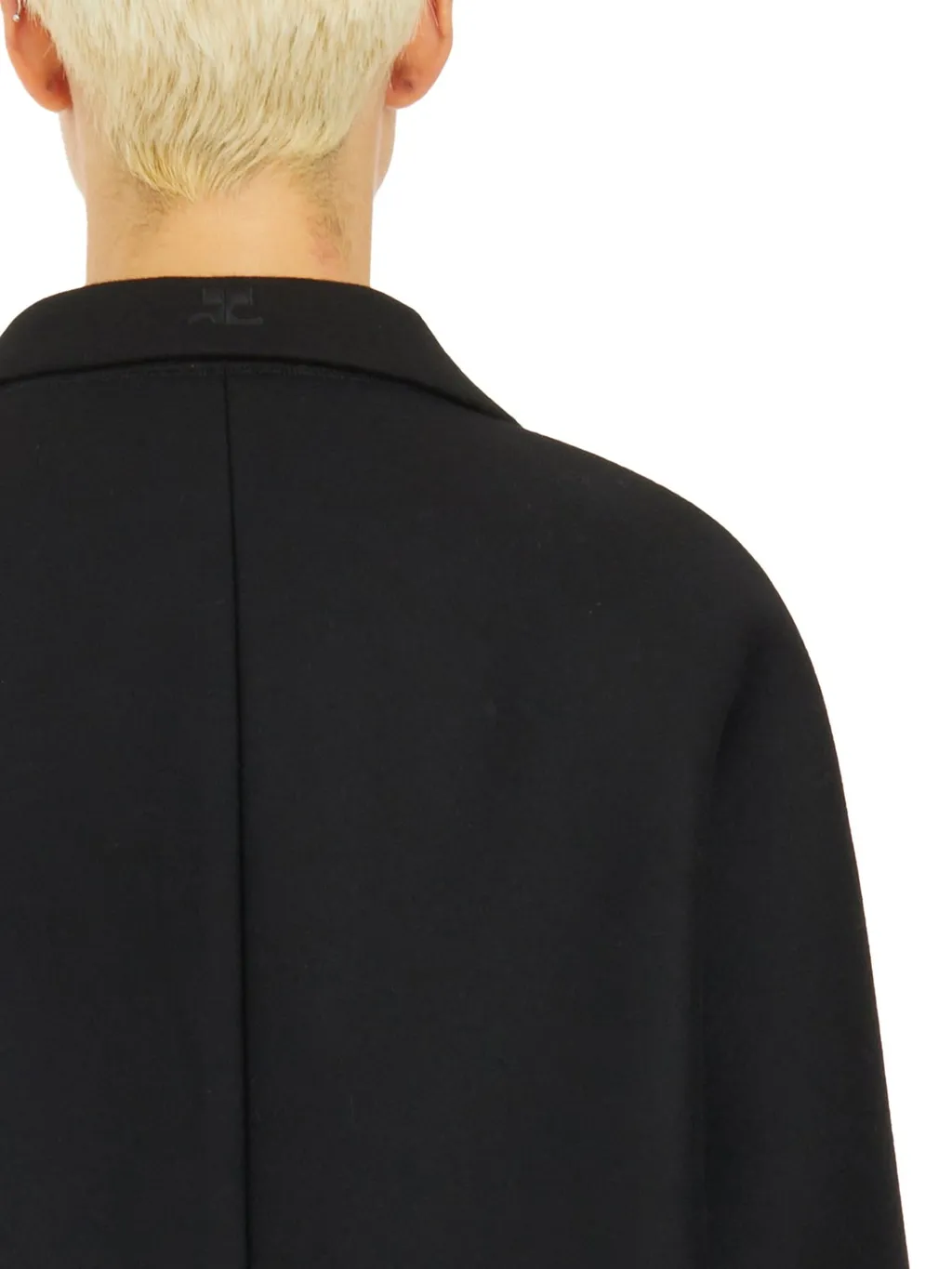Cocoon Single-Breasted Long Coat