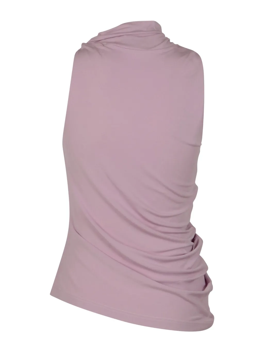 Draped Asymmetric Jersey Top