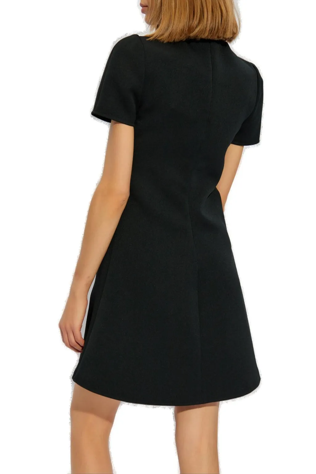 Mock Neck A-Line Mini Dress