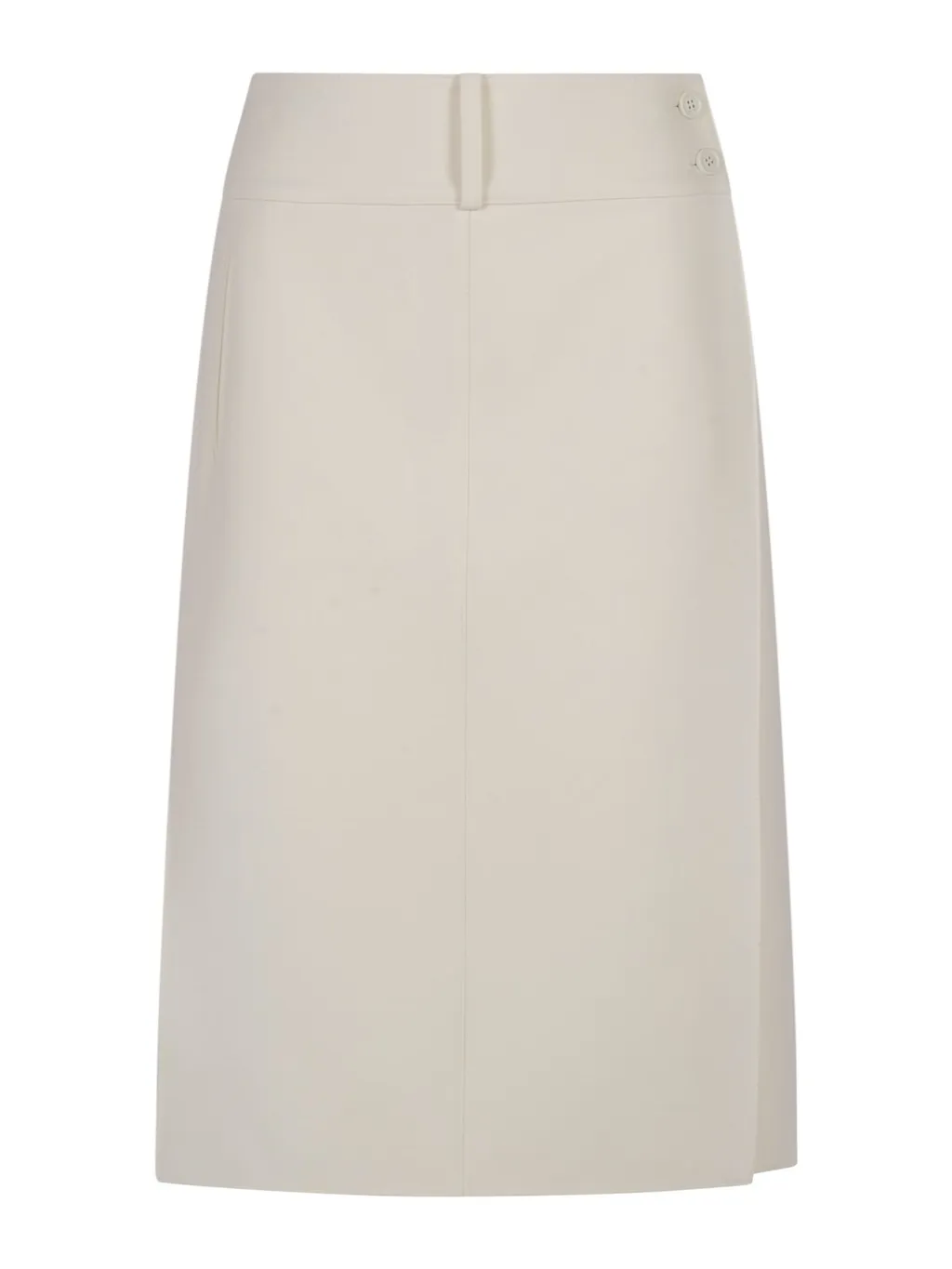 Belted Slit Skirt