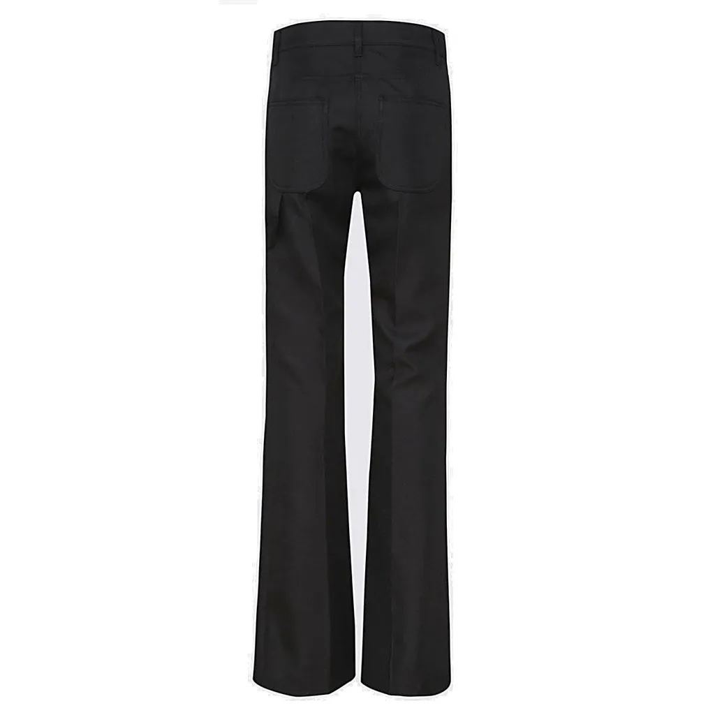 Pressed Crease Bootcut Trousers