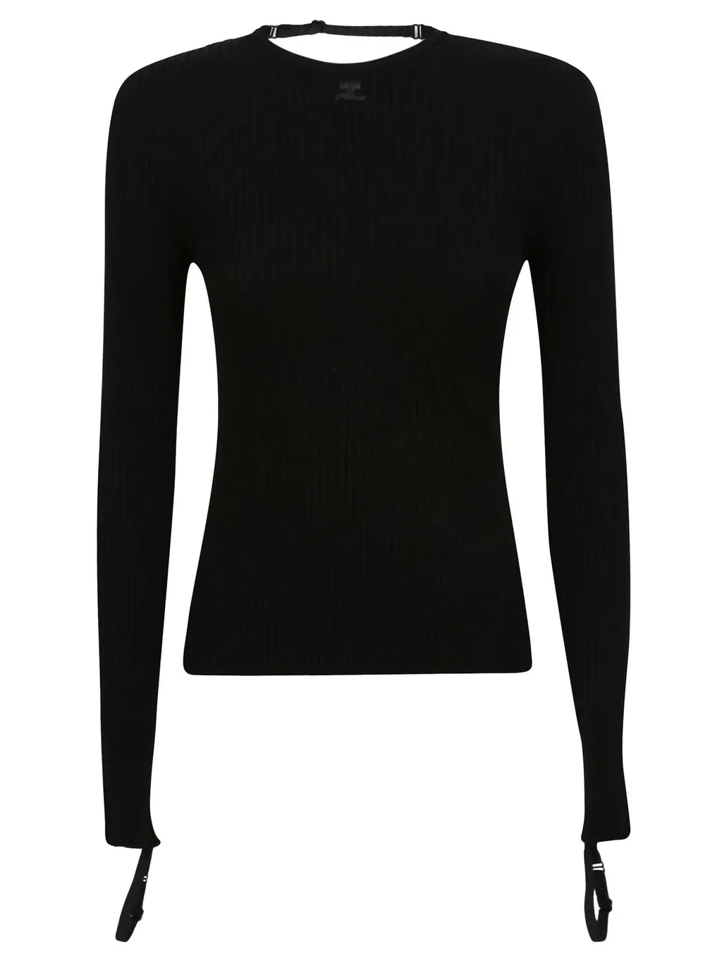Ribbed Knit Long-Sleeved Jumper