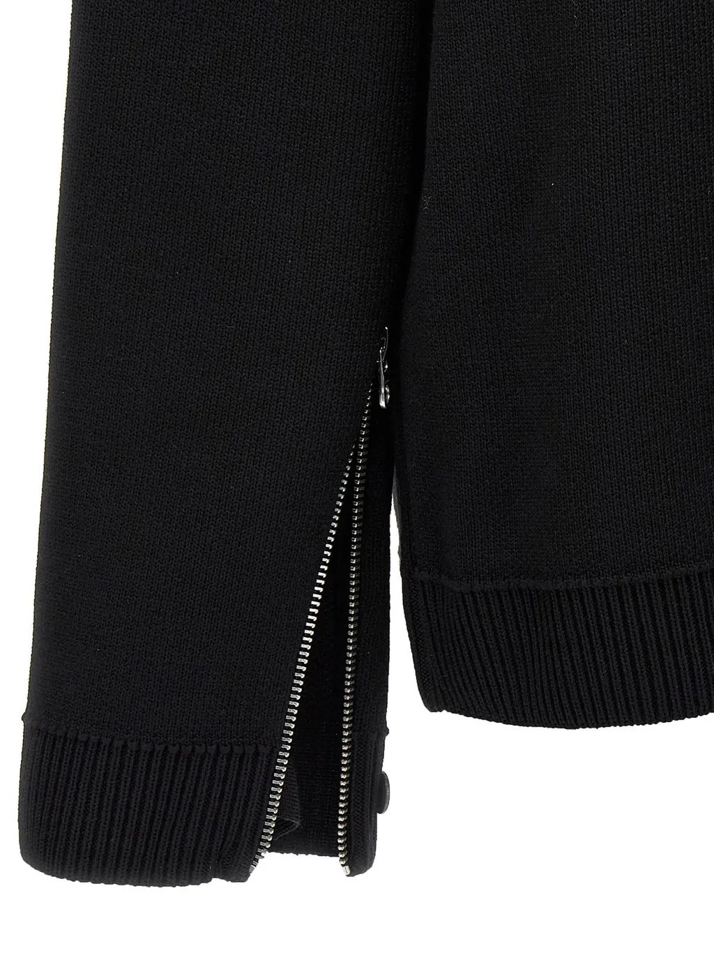 Oversized Mock-Neck Knitted Jumper