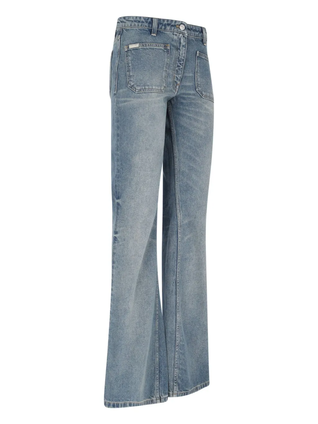 Logo-Tag Bootcut Jeans