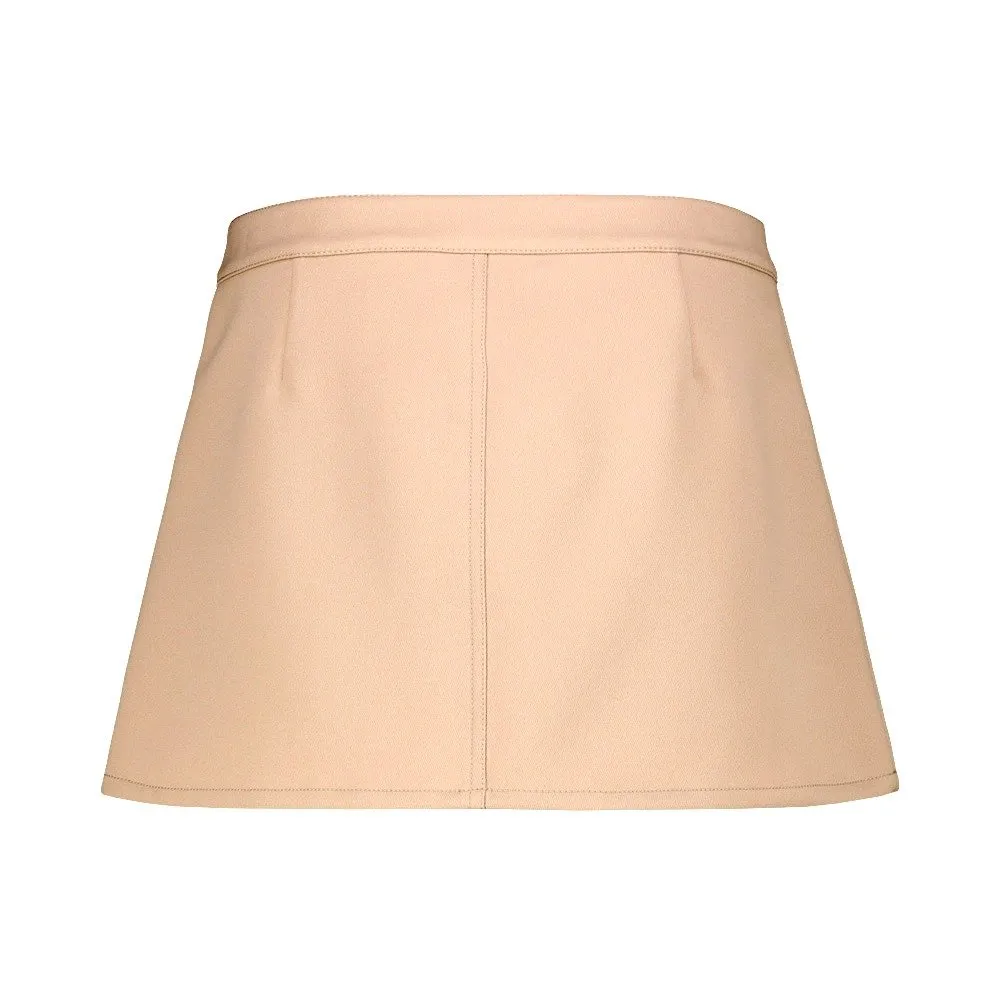 Pocket Detailed Twill Mini Skirt