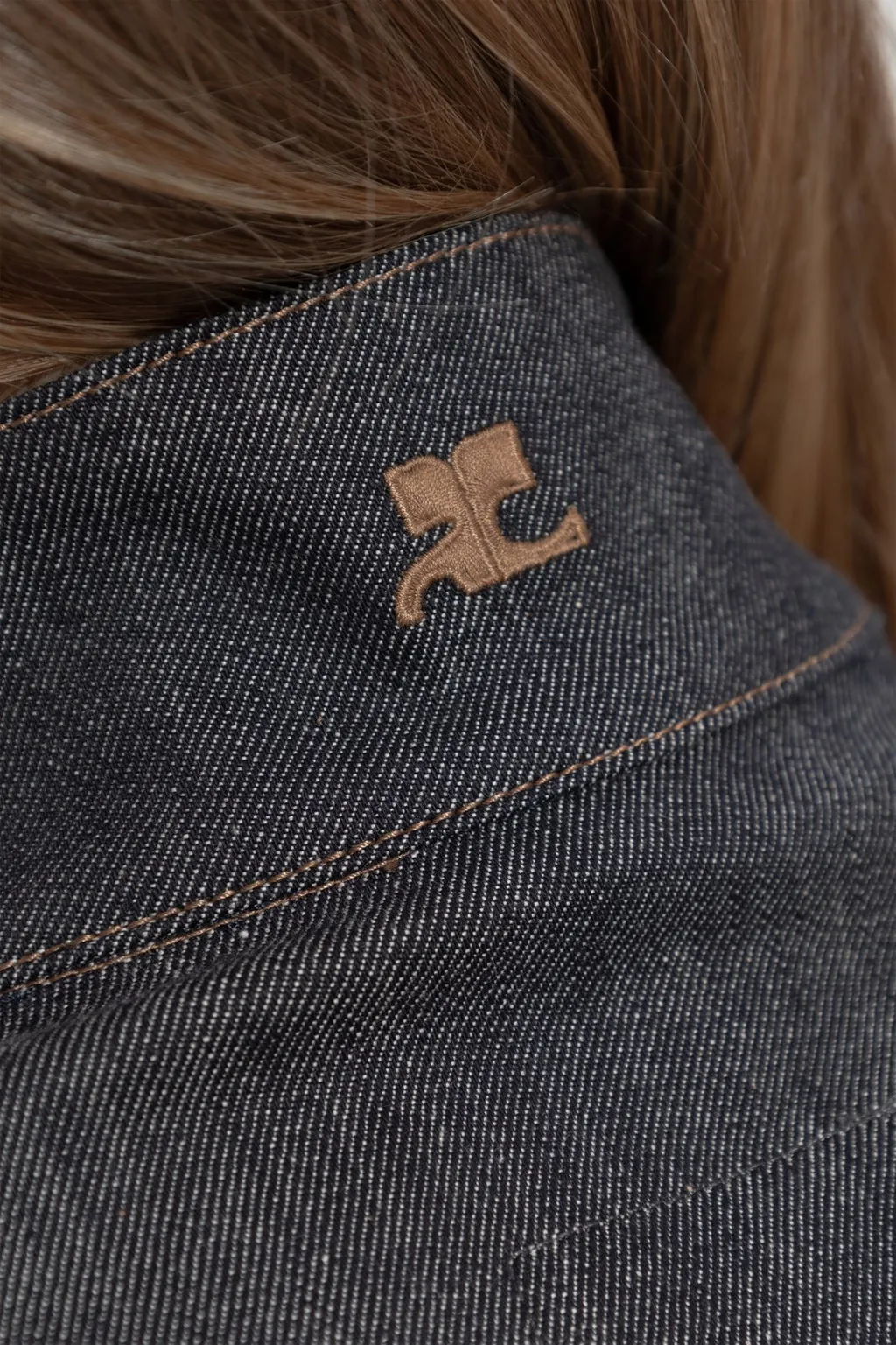 Motorcycle Button-Up Denim Jacket