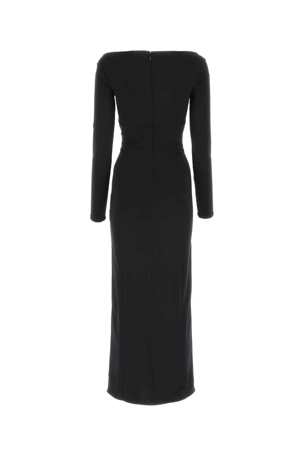 V-Neck Long-Sleeved Dress