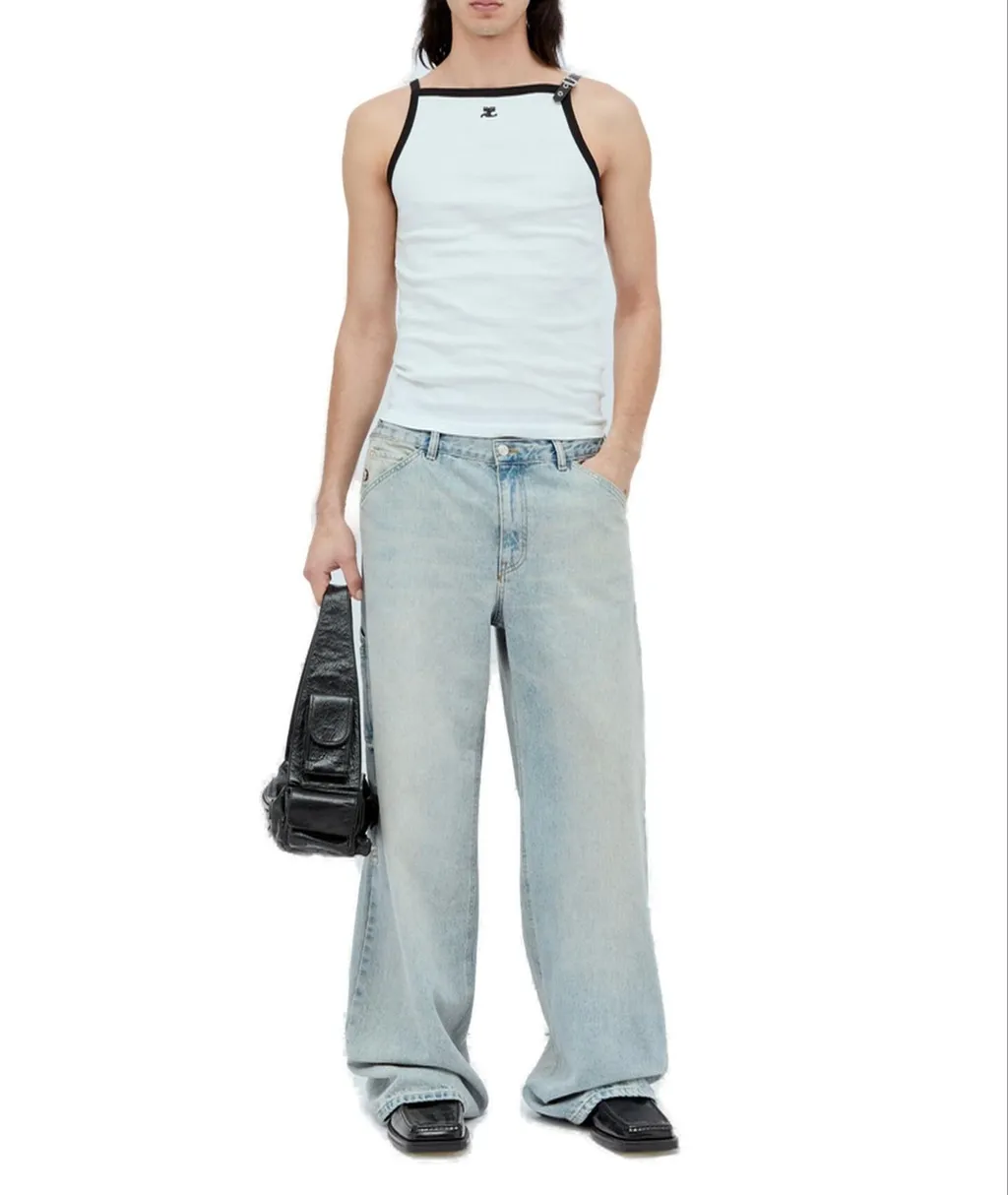 Buckle Contrast Tank Top