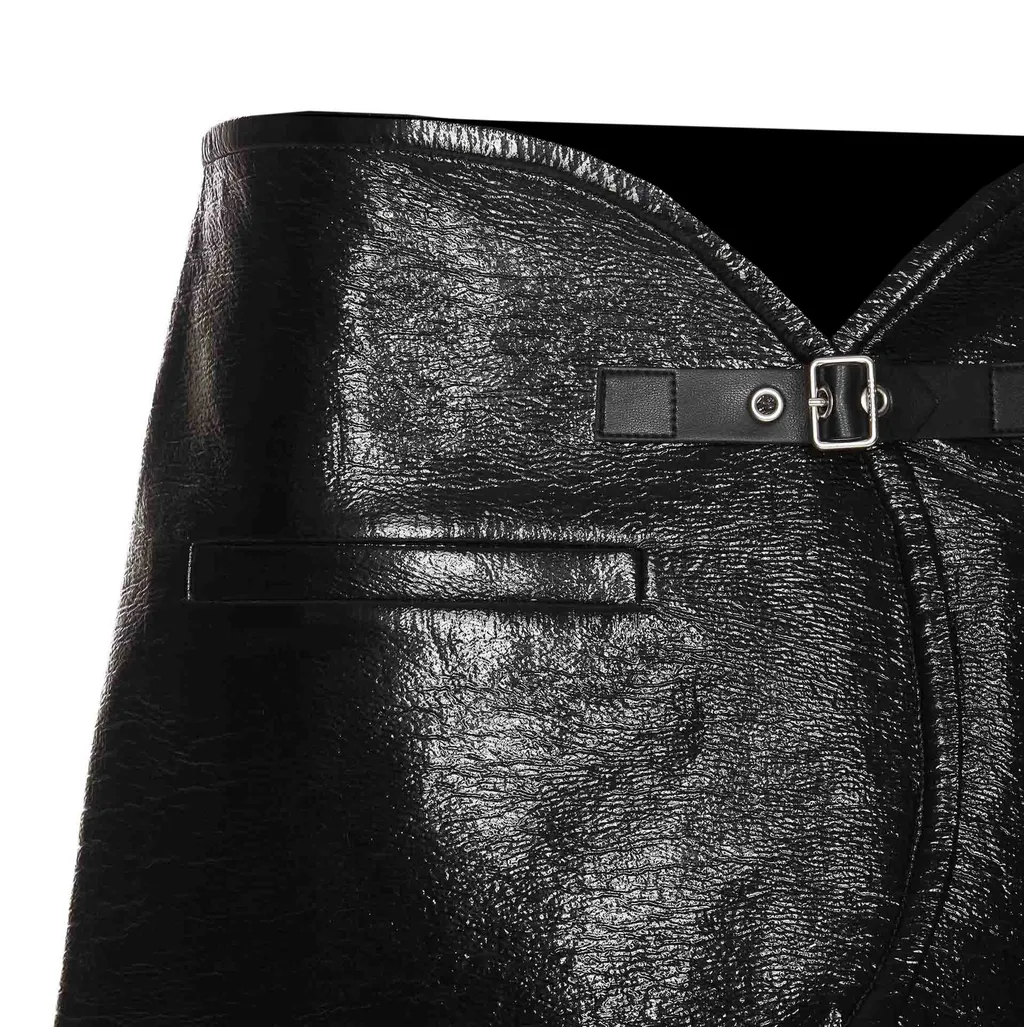 Ellipse Vinyl Mini Skirt