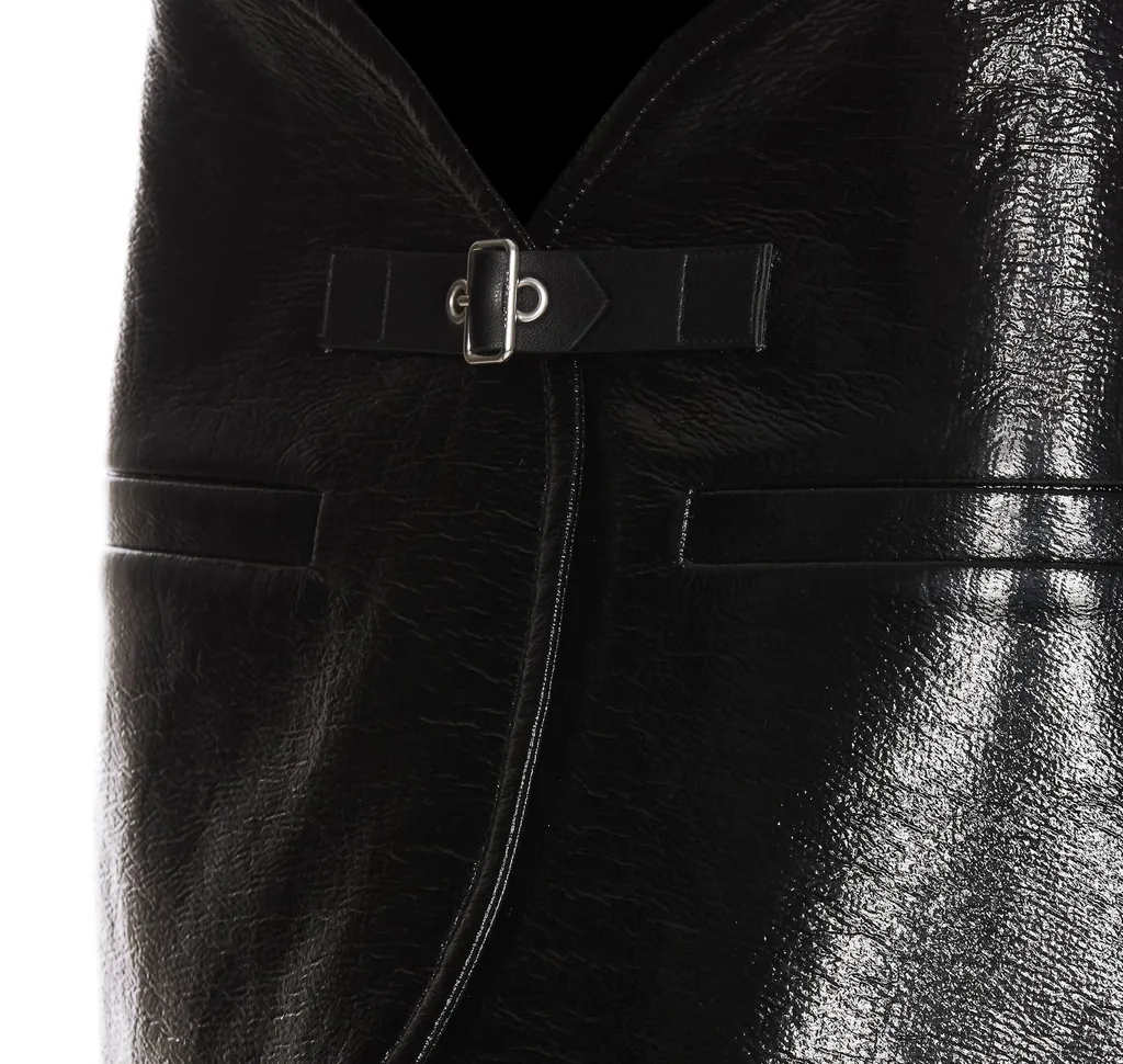 Ellipse Vinyl Mini Skirt