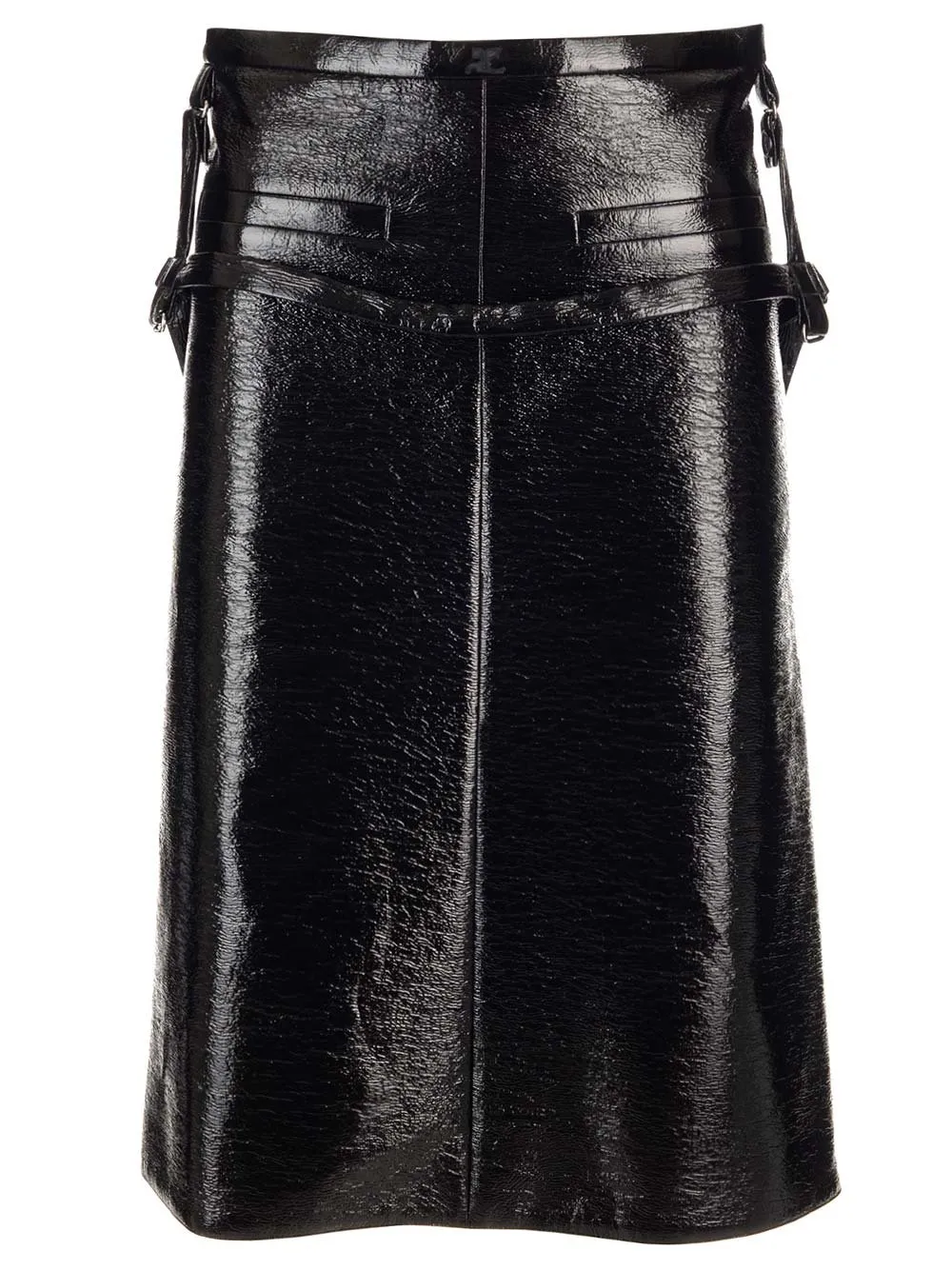 Midi Leather Skirt