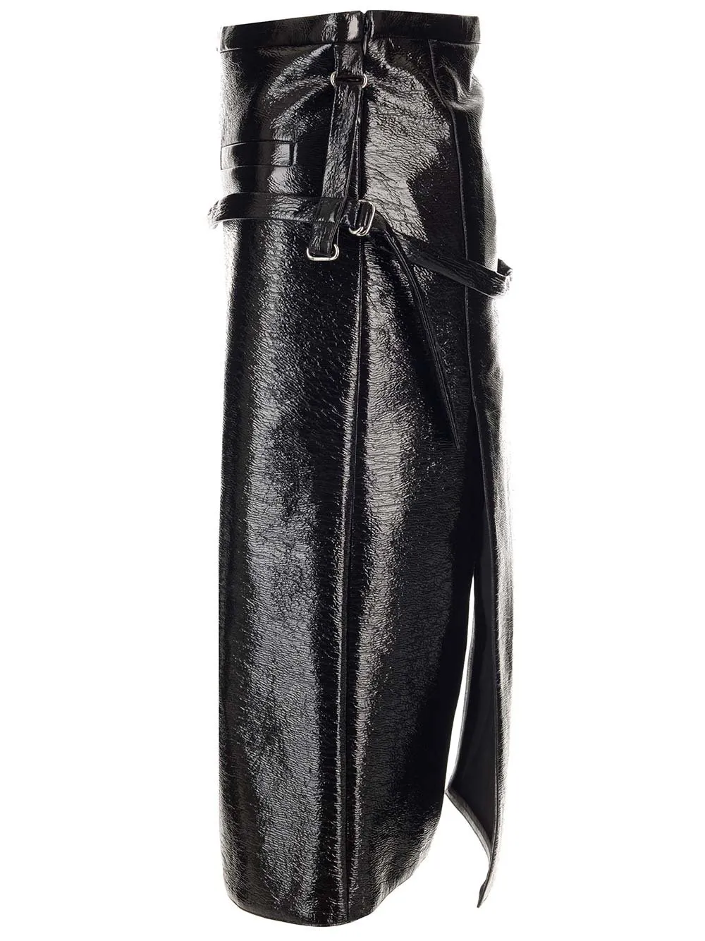 Midi Leather Skirt