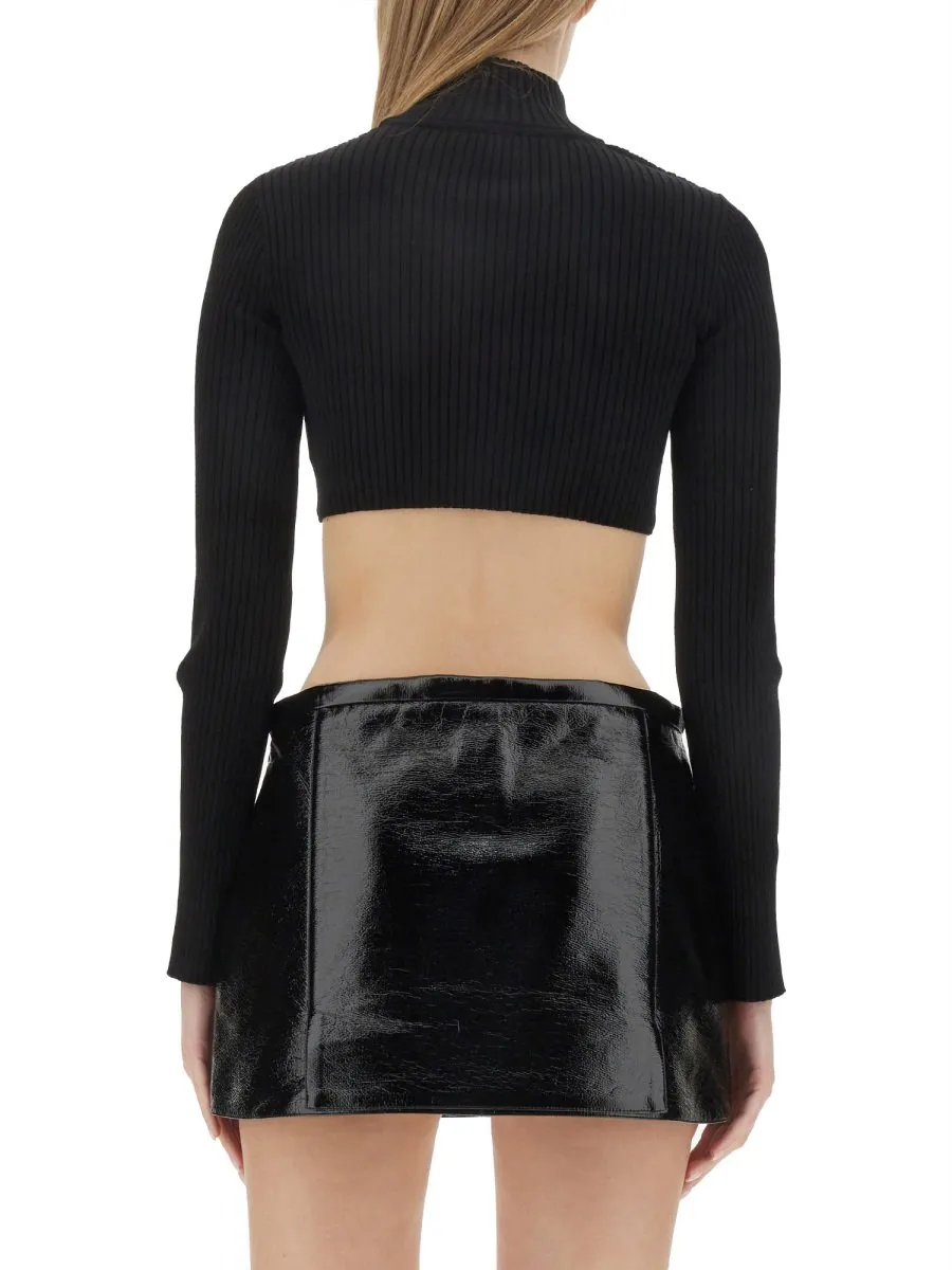 Cut-Out High Neck Jumper
