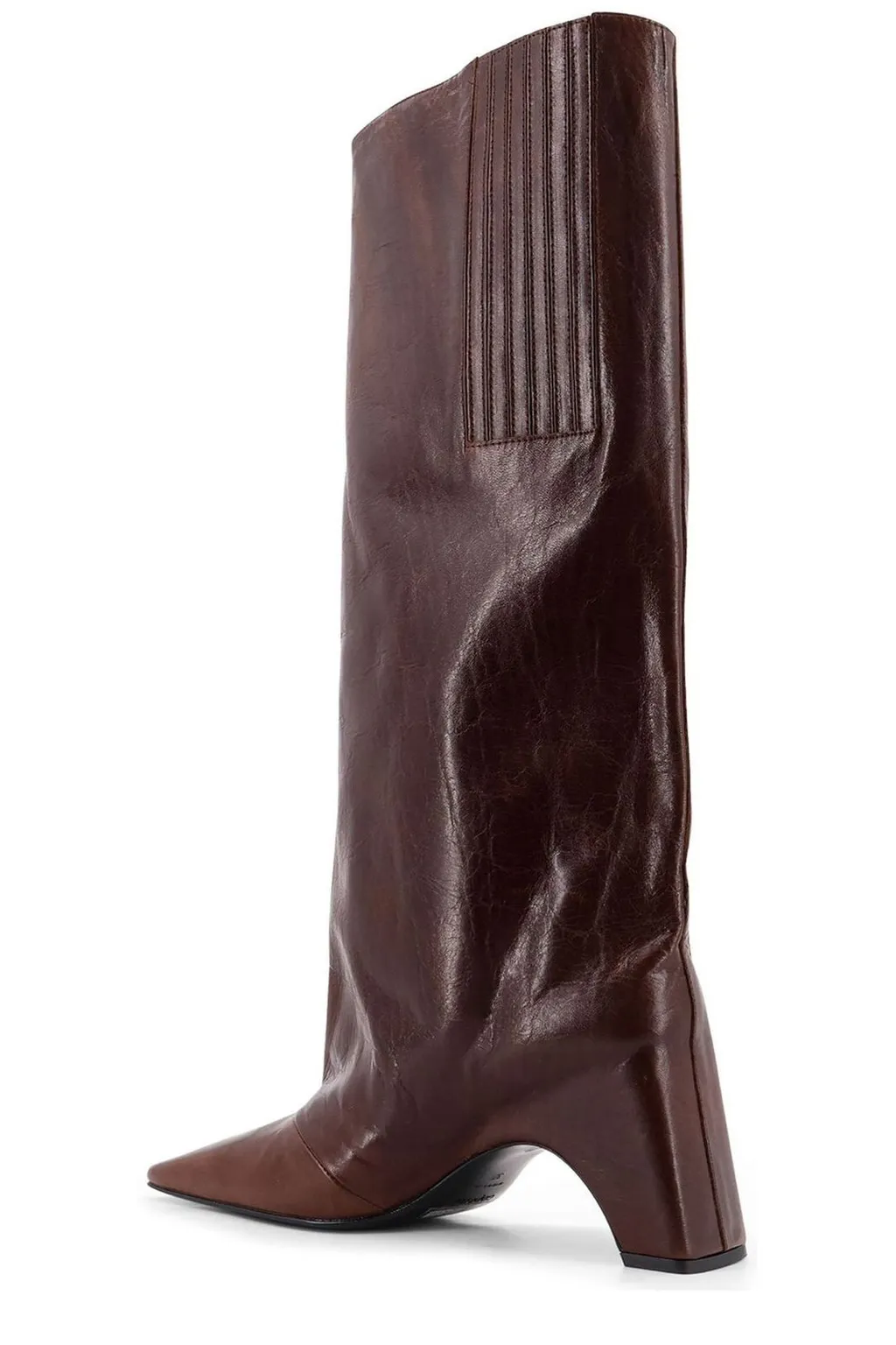 Bridget Square-Toe Knee-High Boots
