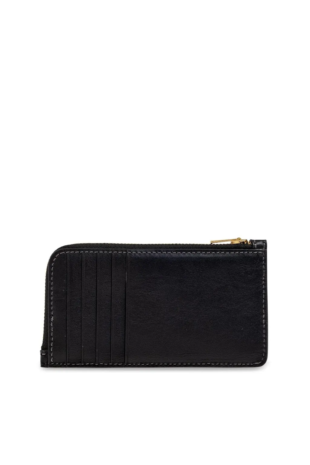 Logo Detailed Zip-Up Wallet