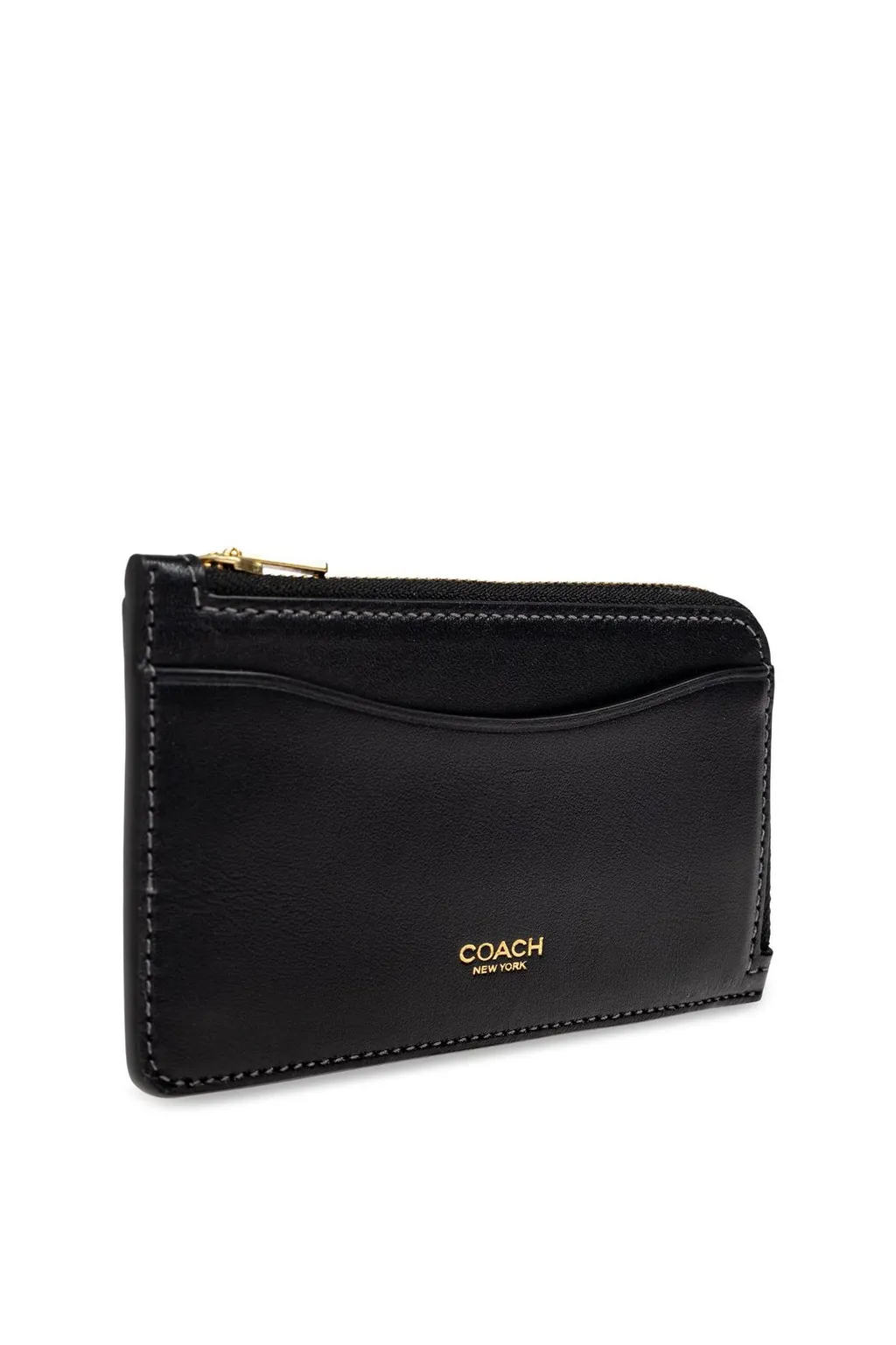 Logo Detailed Zip-Up Wallet