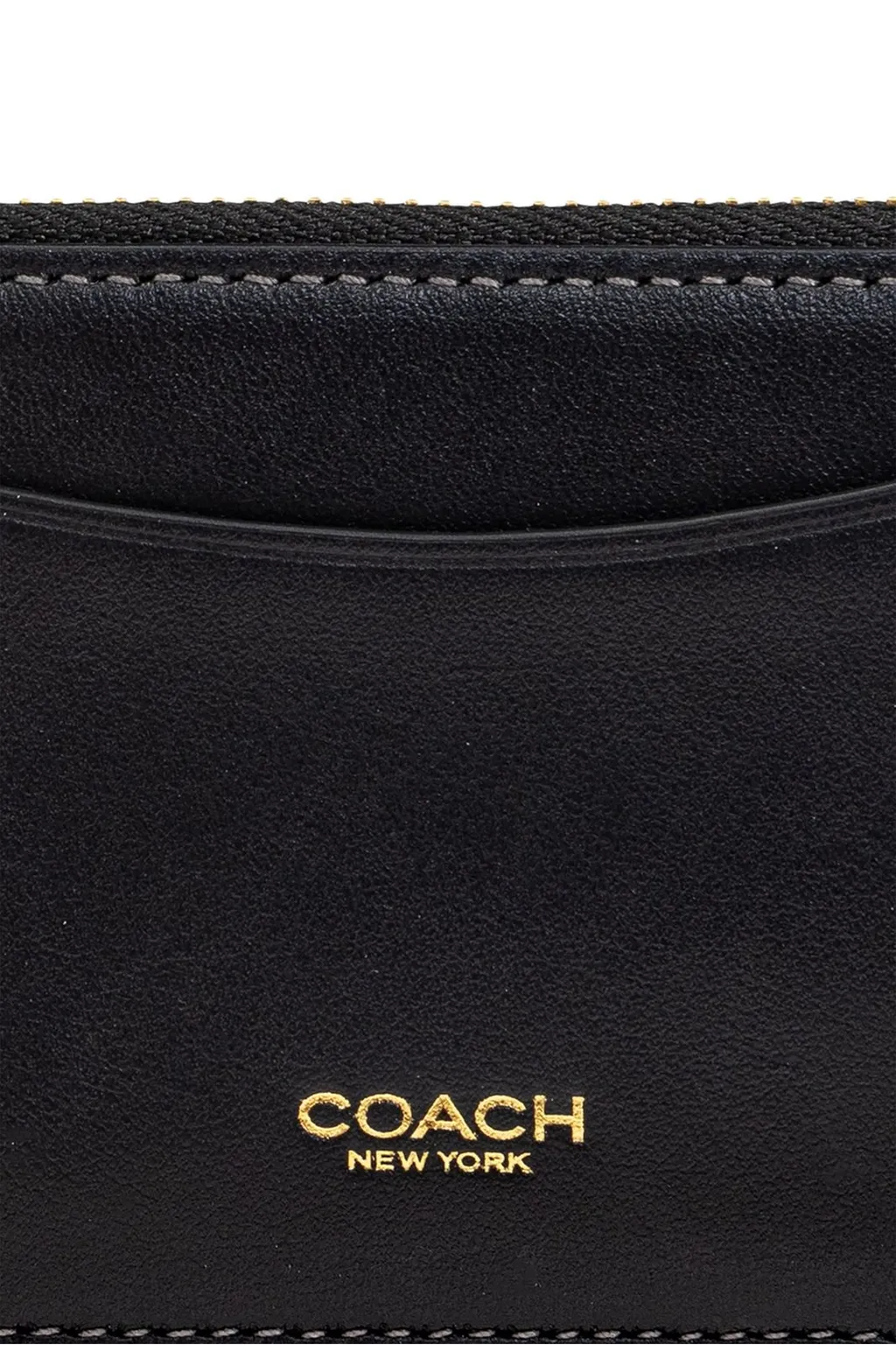 Logo Detailed Zip-Up Wallet