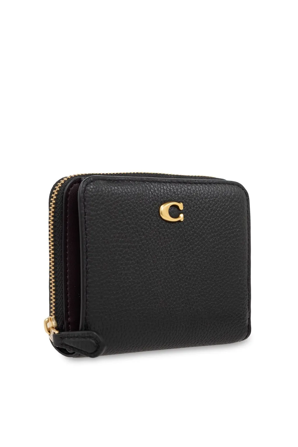 Logo Plaque Zipped Wallet