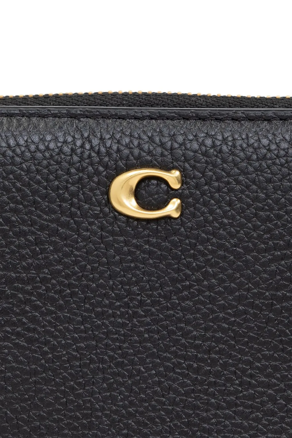 Logo Plaque Zipped Wallet