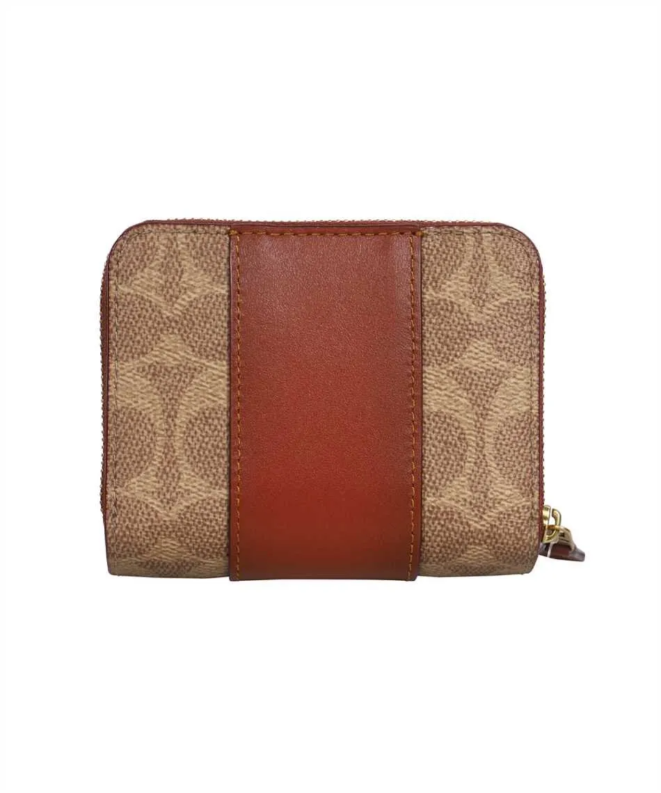 Logo Plaque Zip-Around Wallet