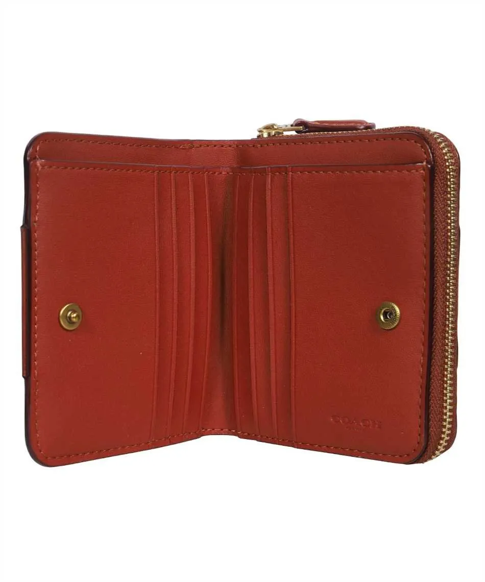 Logo Plaque Zip-Around Wallet