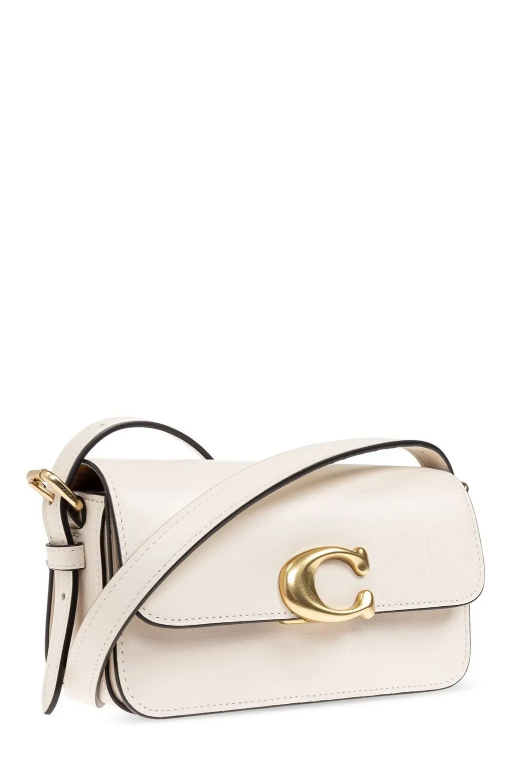 Zoe Logo Plaque Shoulder Bag