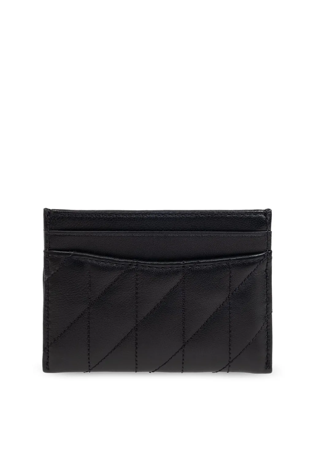 Logo Plaque Quilted Card Case