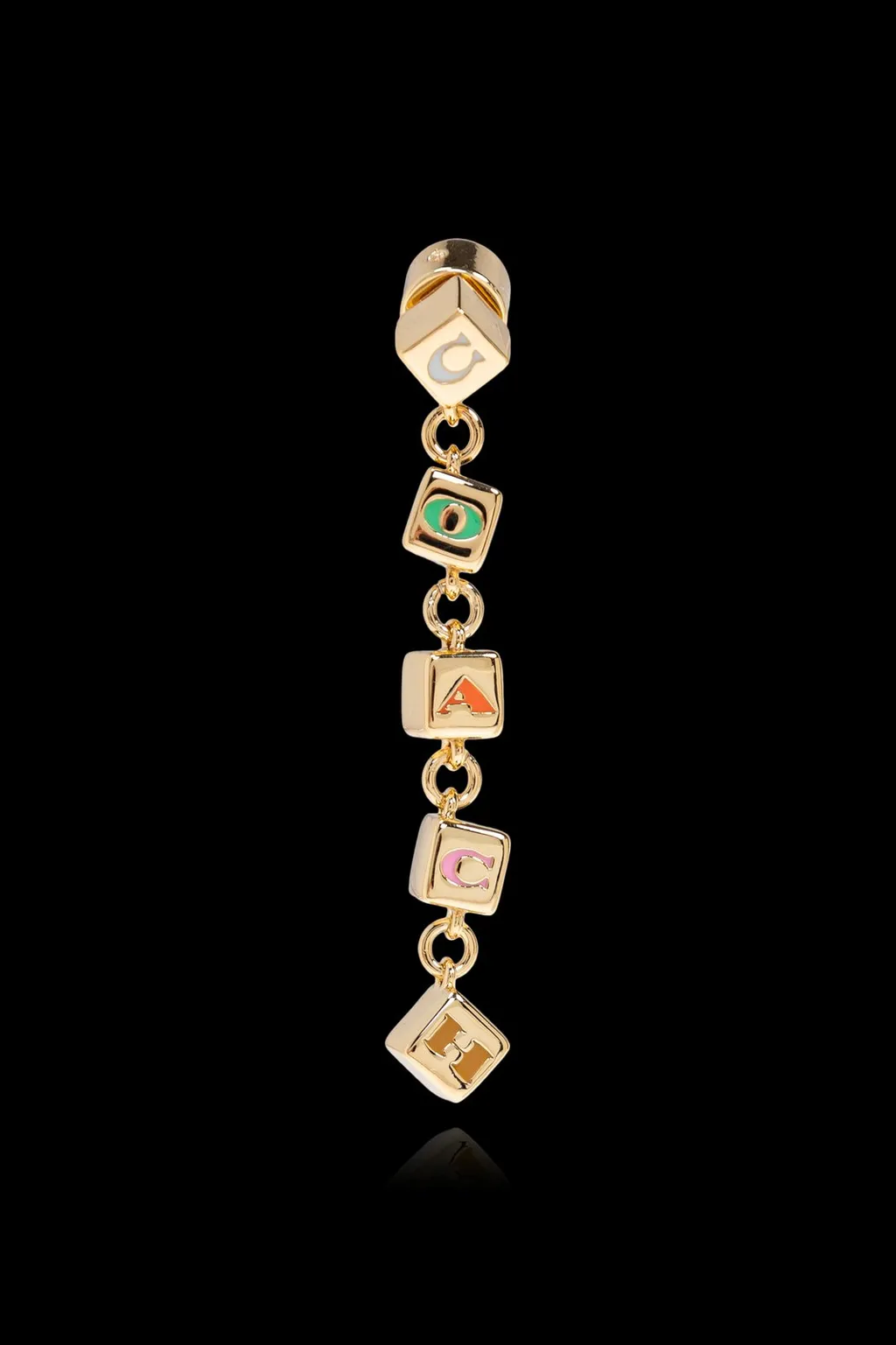 Charm Detailed Long Earrings