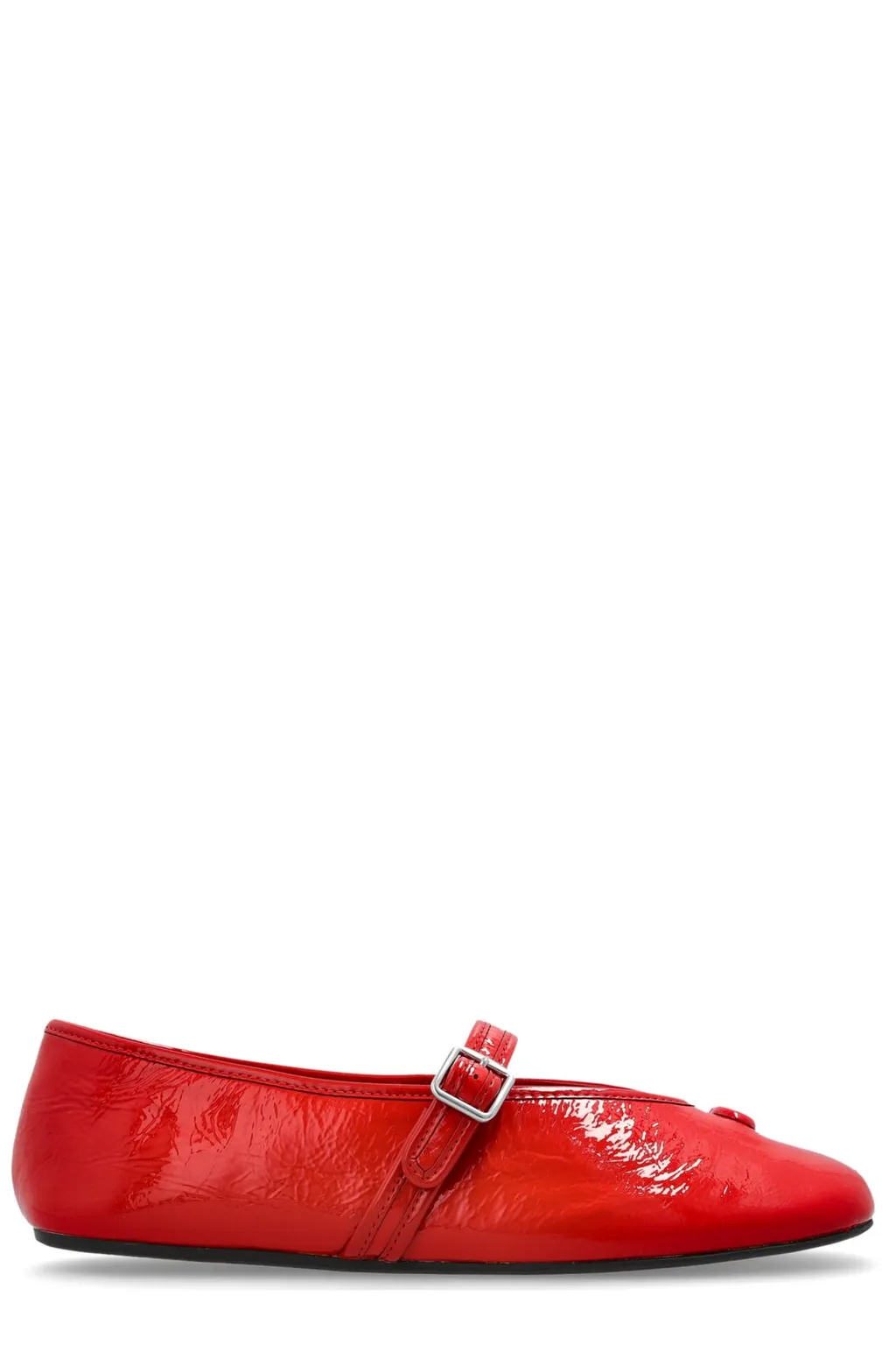Buckle Detailed Ballet Flats