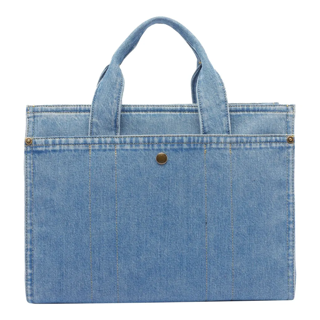 Logo Embroidered Cargo Tote Bag