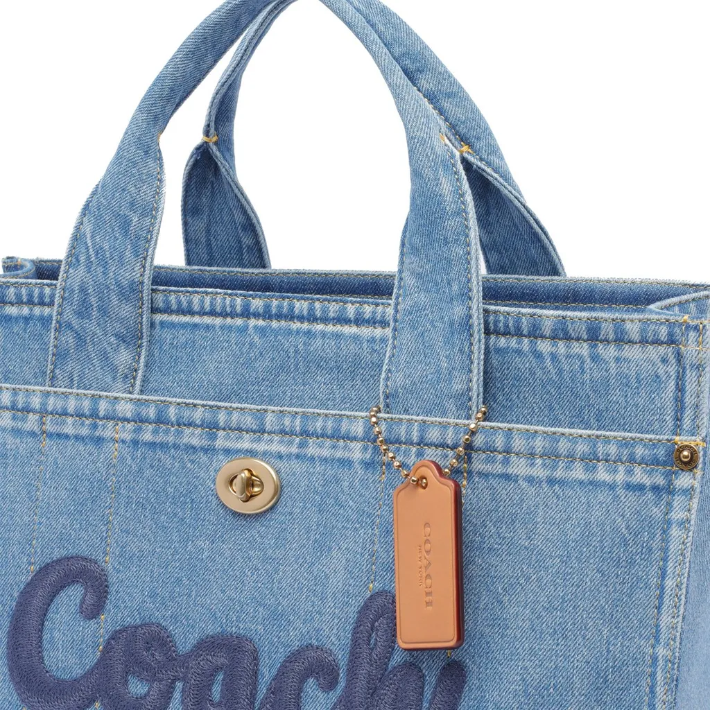 Logo Embroidered Cargo Tote Bag