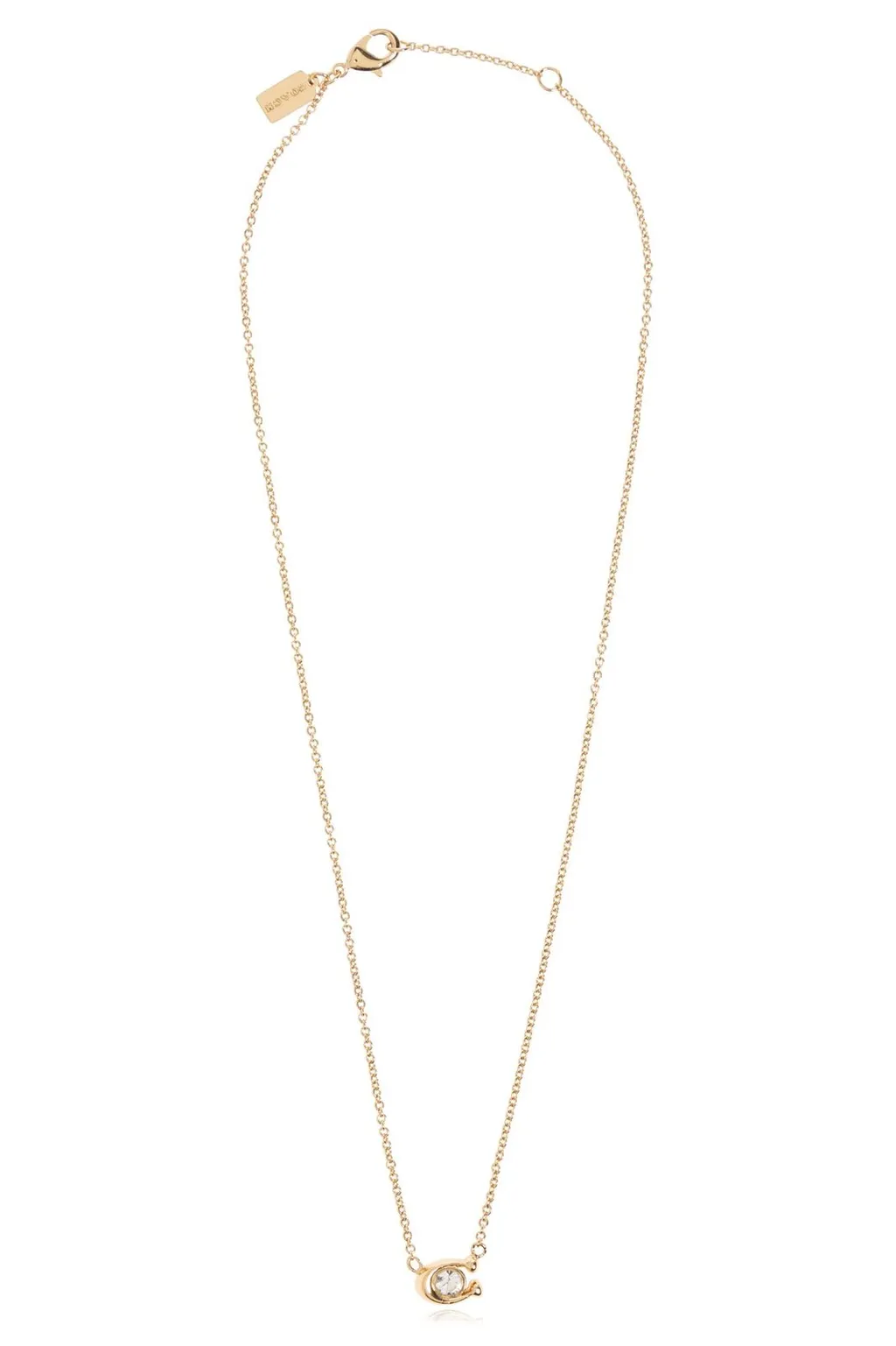 Logo Plaque Chain Linked Necklace