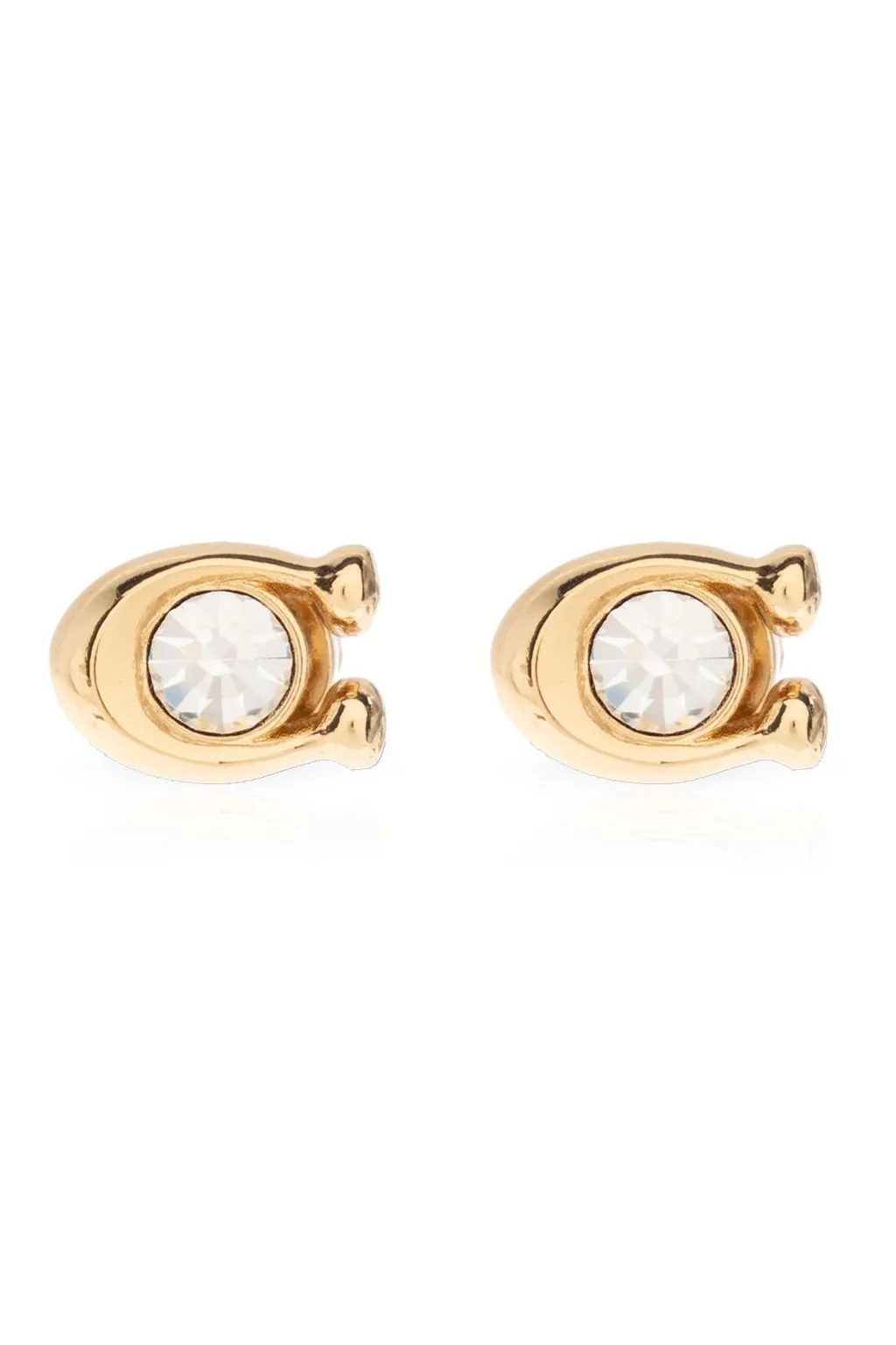 Logo Plaque Embellished Stud Earrings