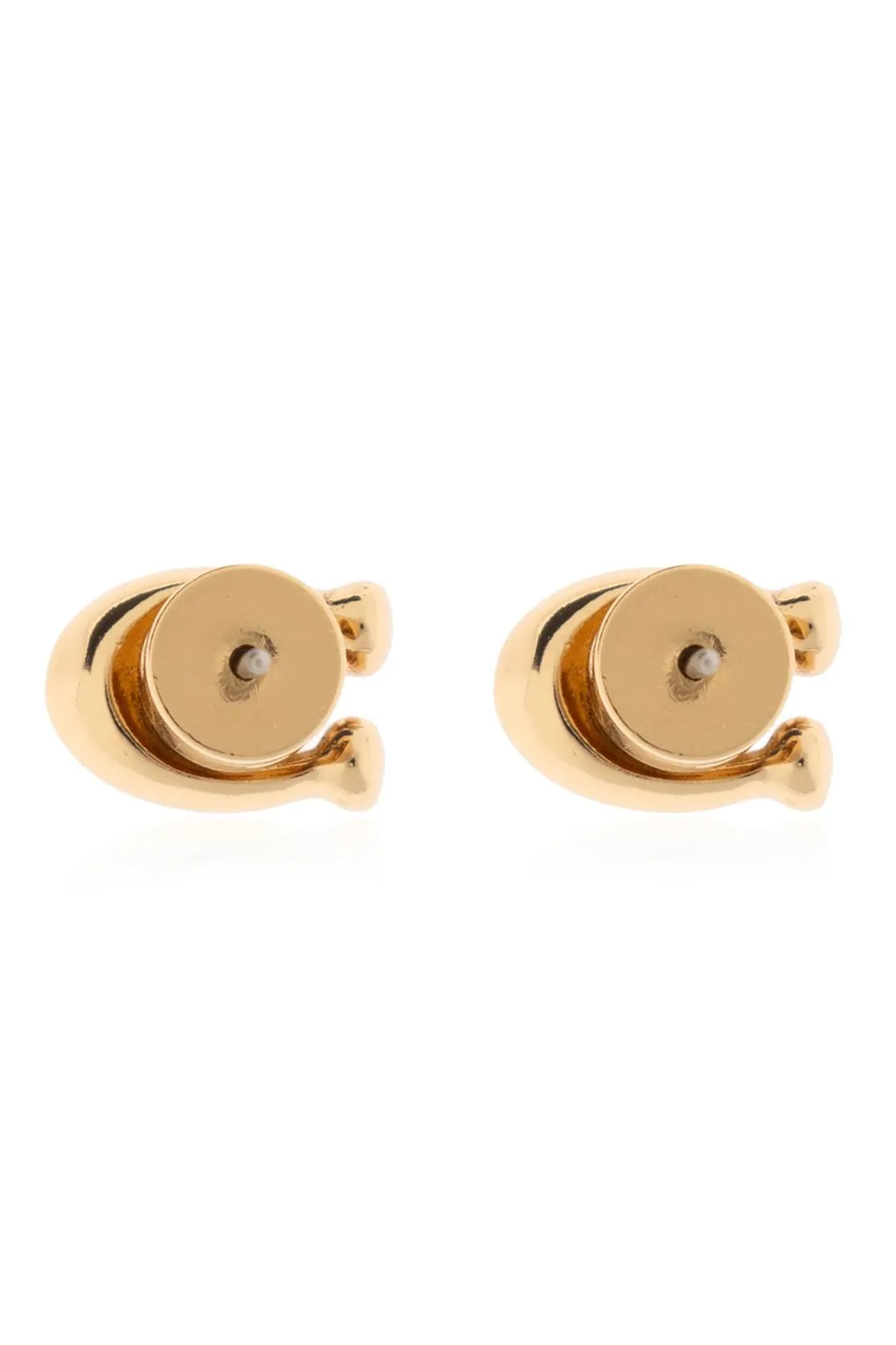 Logo Plaque Embellished Stud Earrings