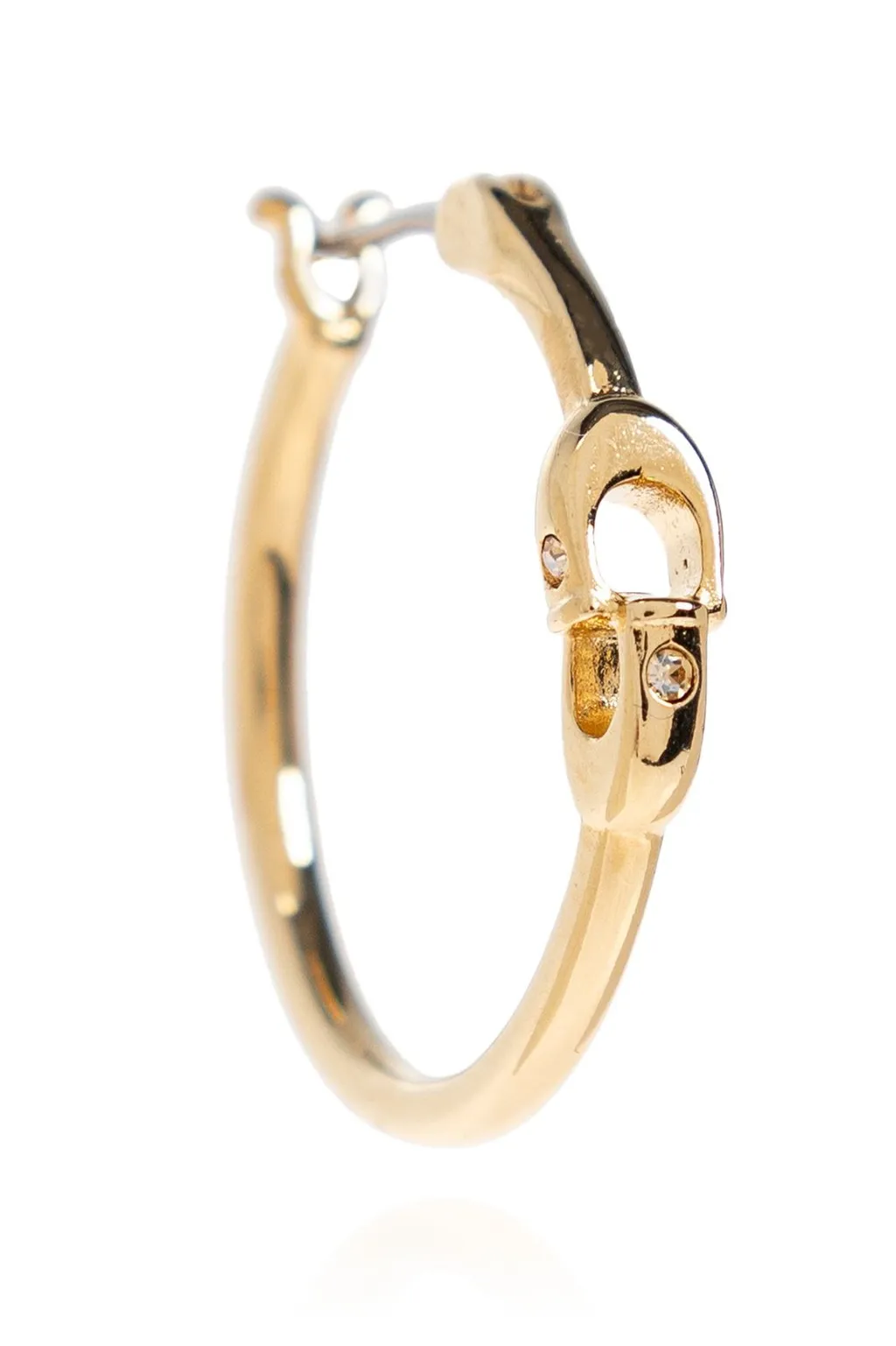 Logo Detailed Hoop Earrings