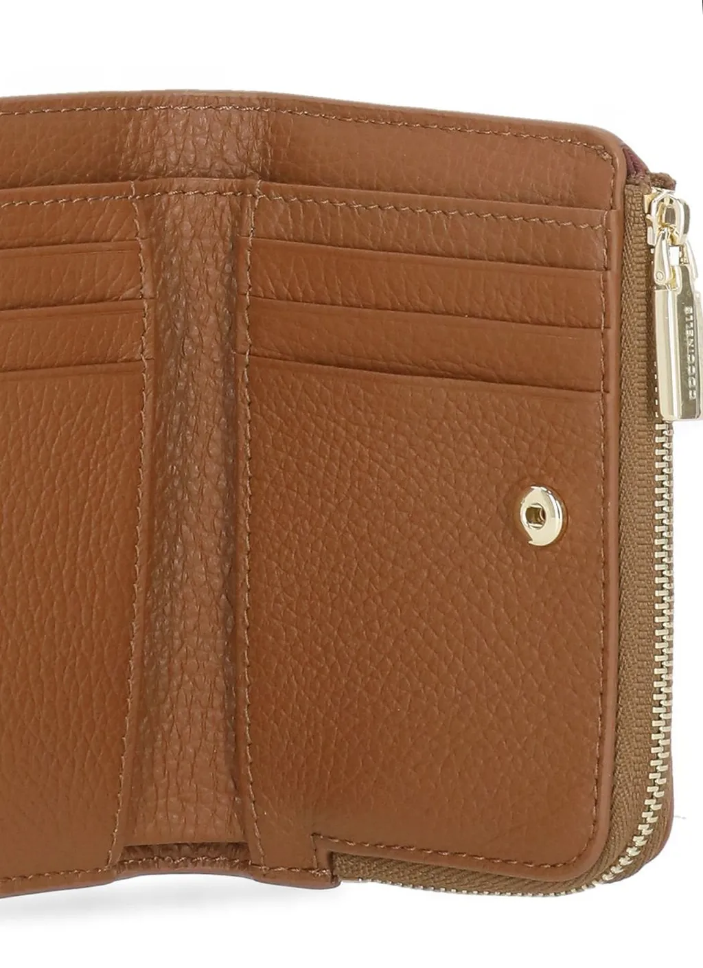 Logo Lettering Zipped Wallet