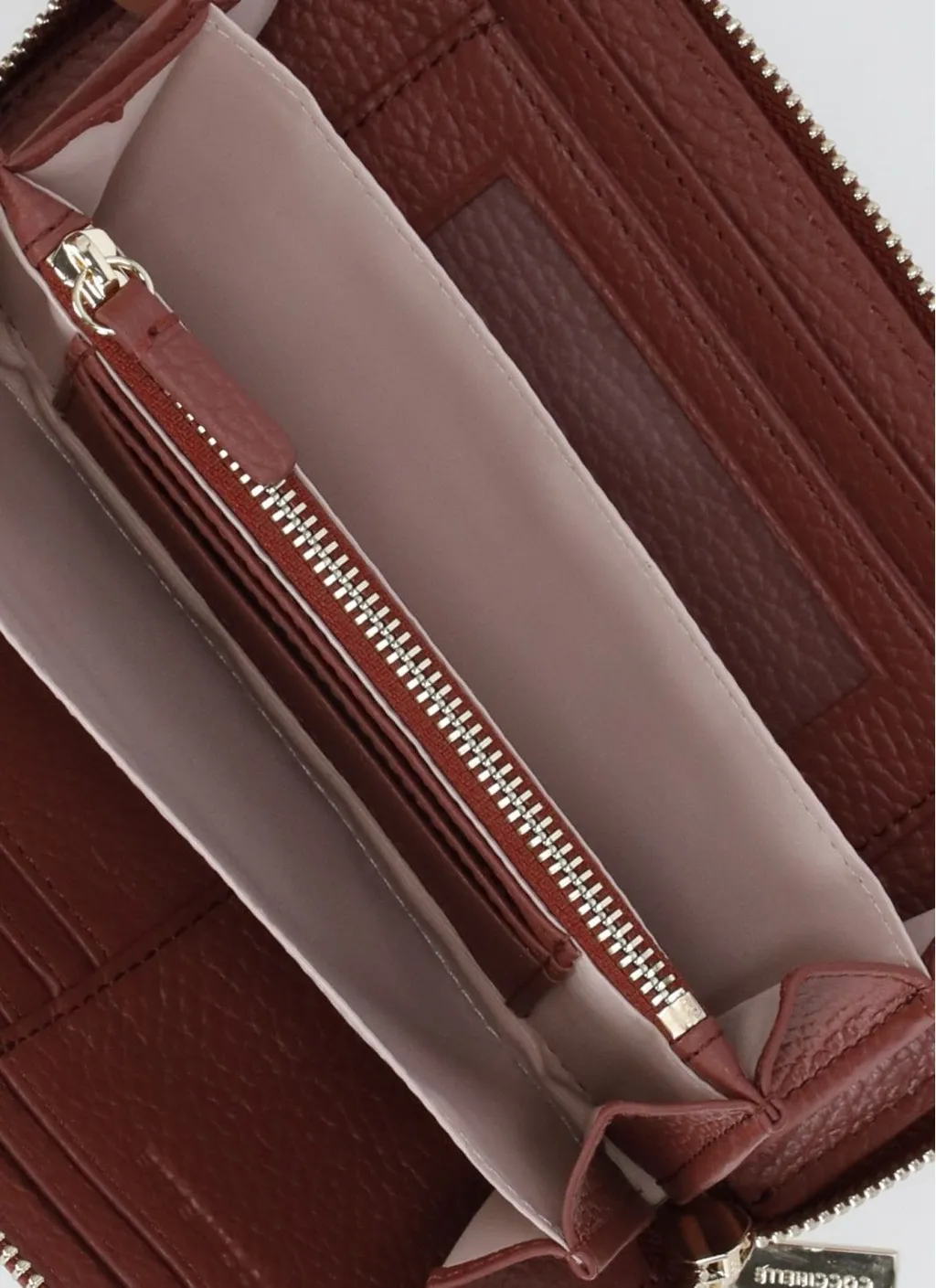 Logo Lettering Zipped Wallet