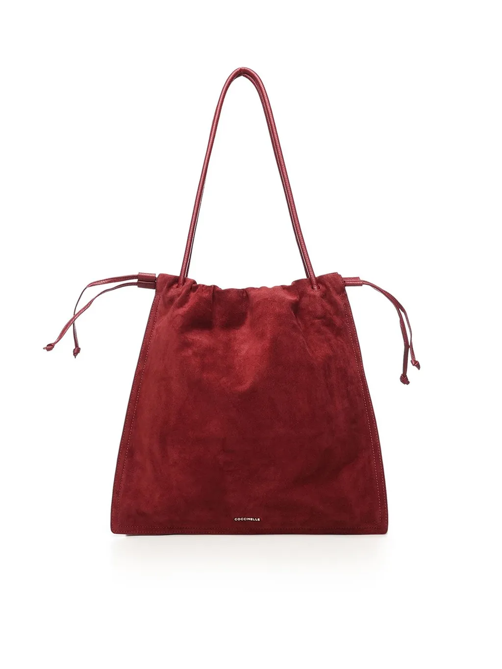 Logo Embossed Drawstring Tote Bag