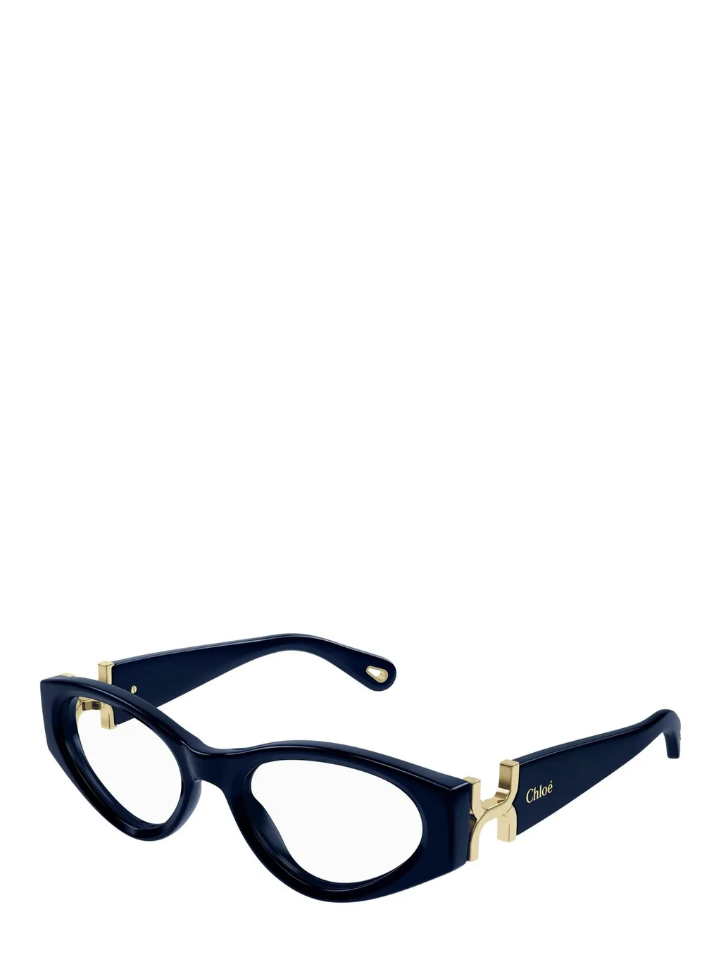 Cat-Eye Frame Logo-Engraved Glasses