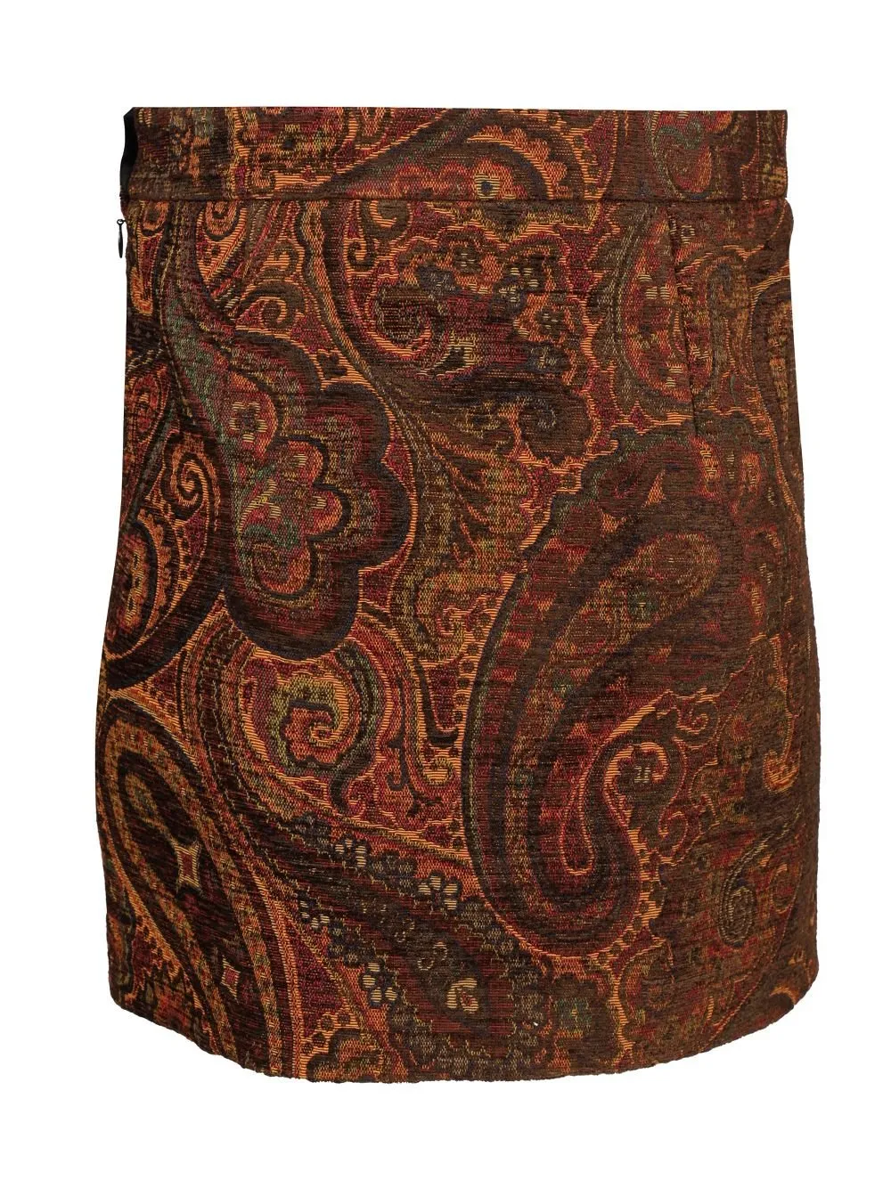 Paisley Jacquard Mini Skirt