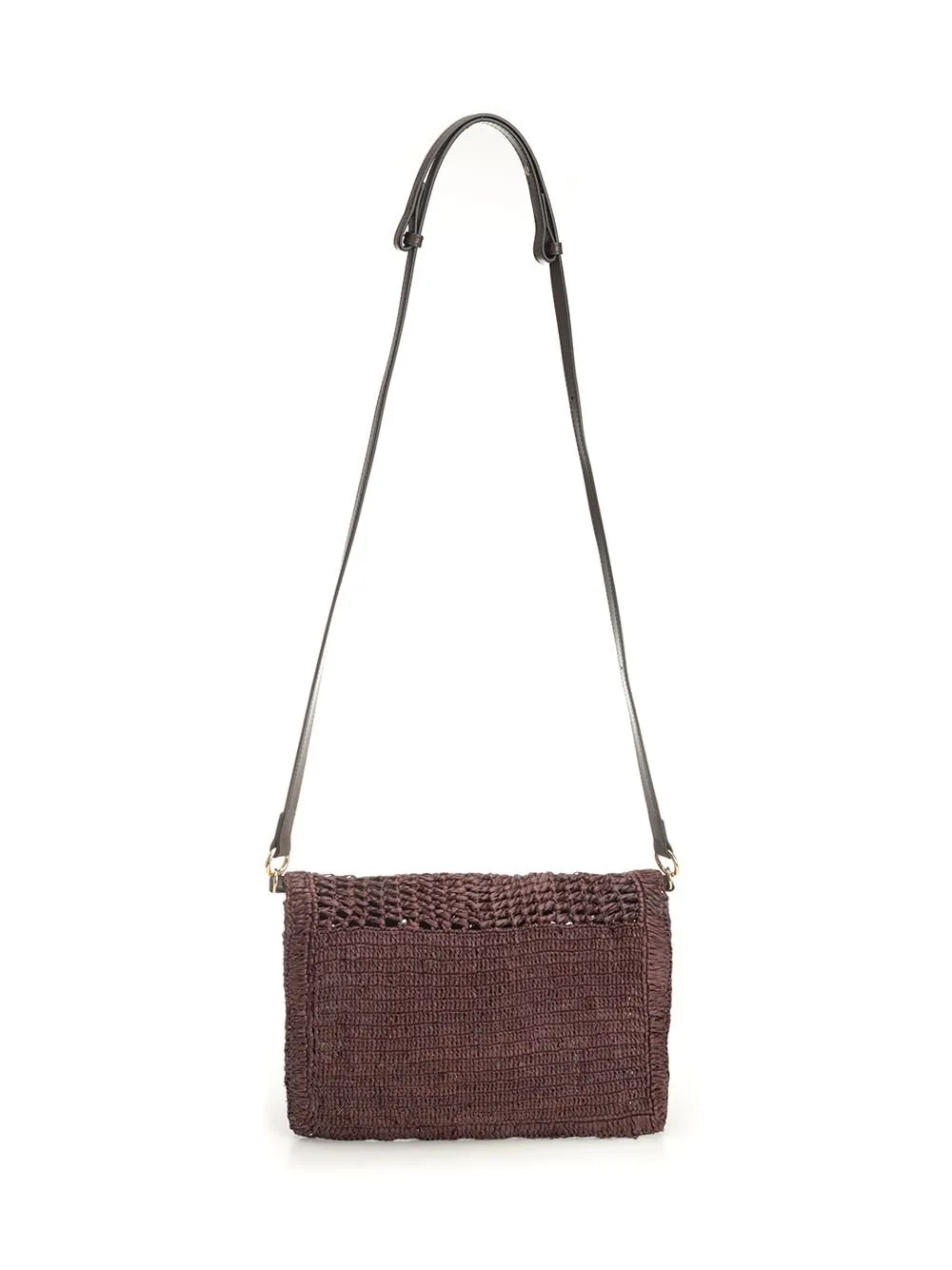Summer Banana Flat Raffia Shoulder Bag